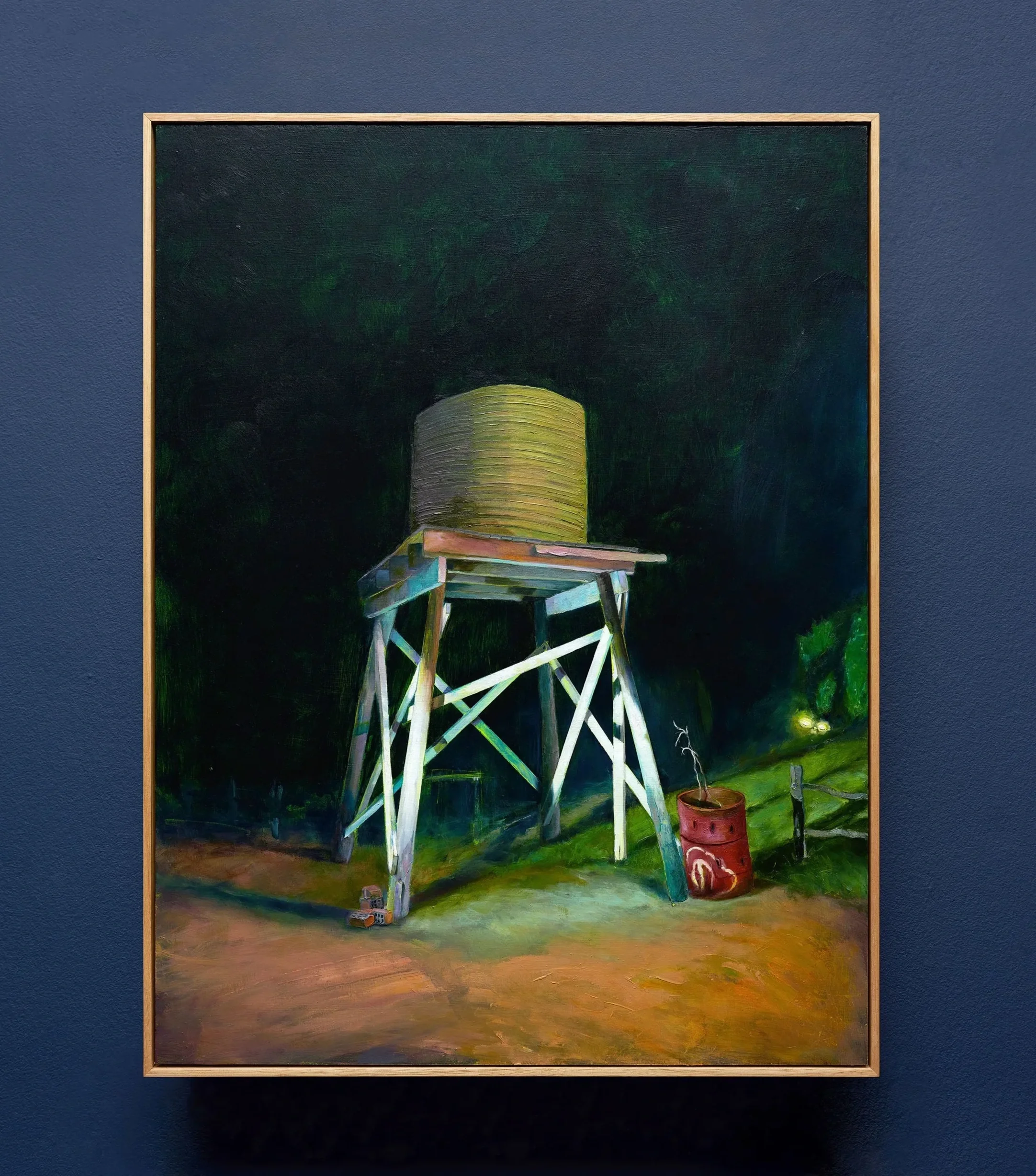 White Hills, 2022, oil on wood, 83 x 63 cm