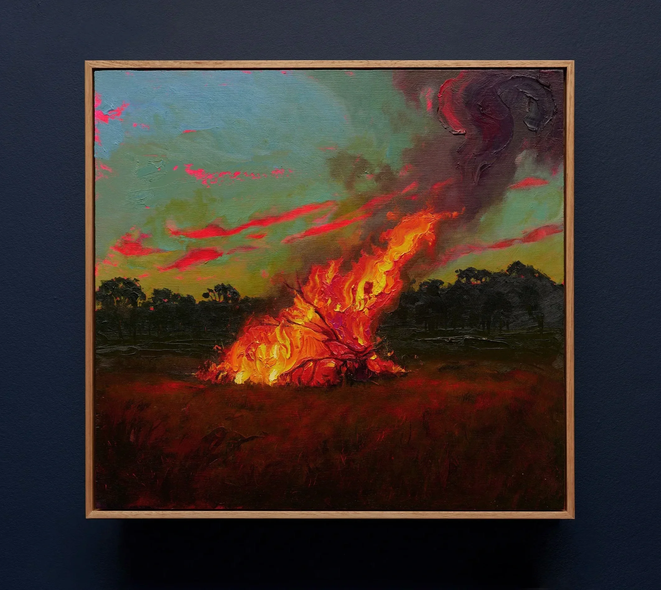 Deepdale, 2022, oil on wood, 42 x 45 cm, University of Western Australia Collection