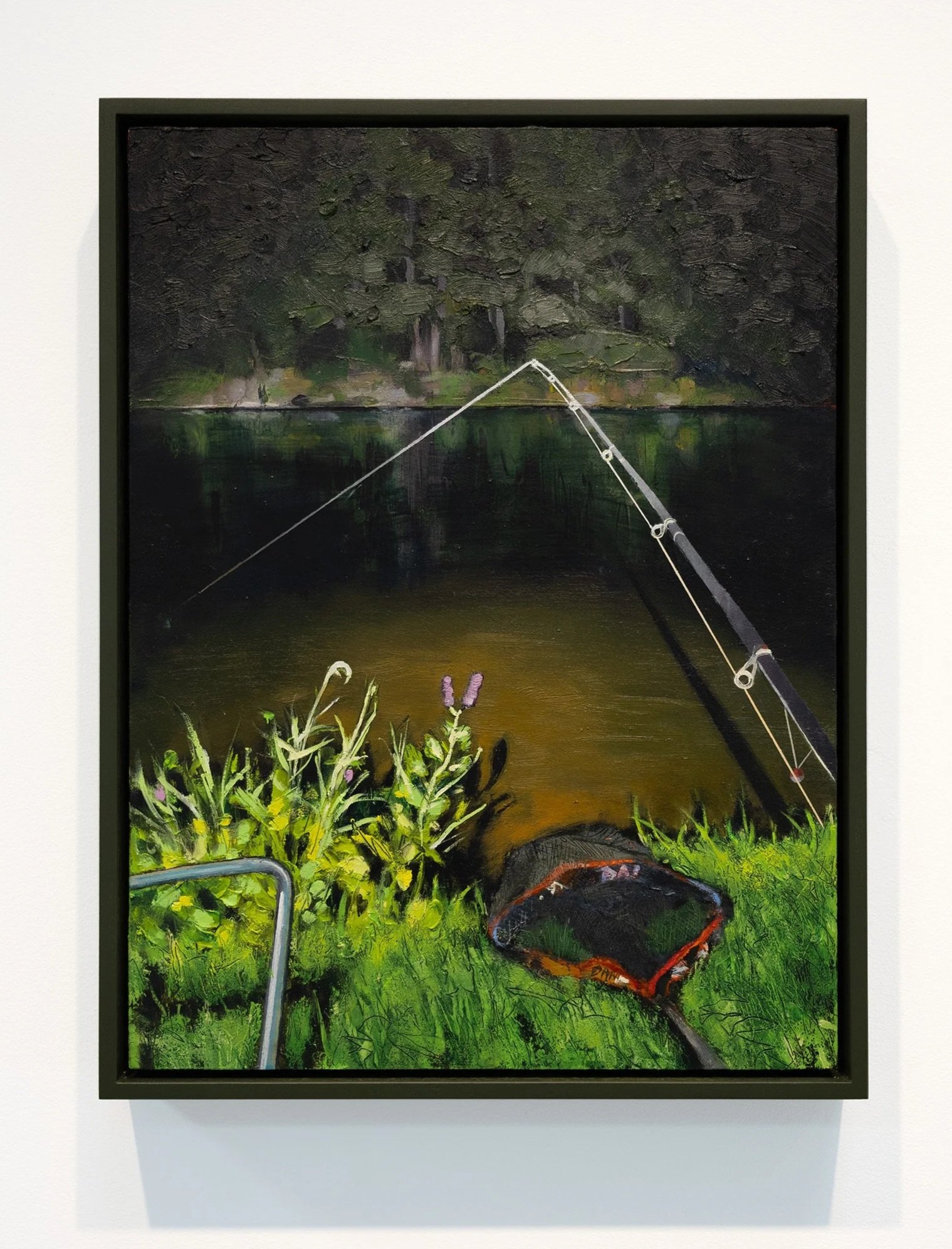 Teach a Man to Fish, 2026, oil on wood, 42 x 33 cm