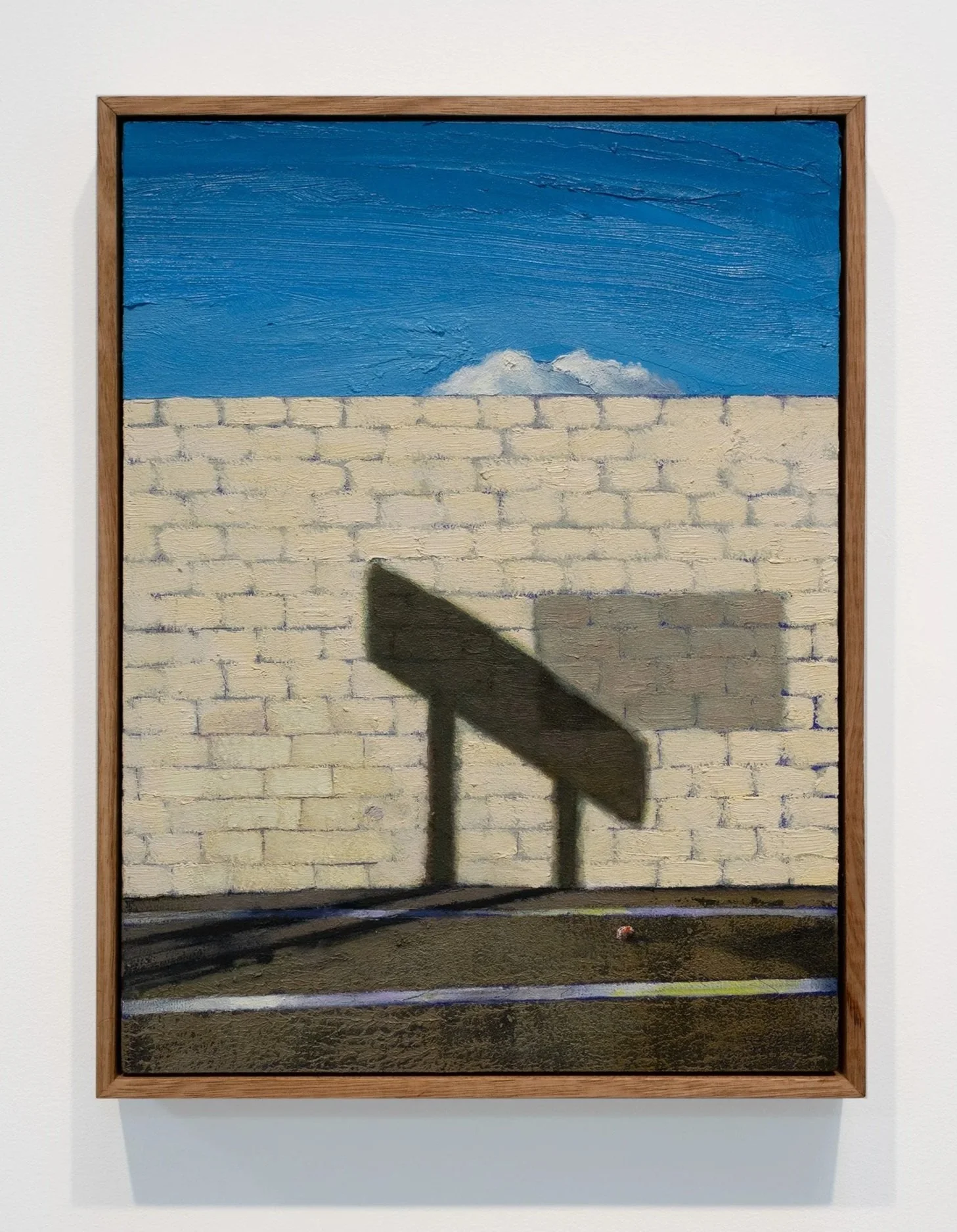 Click and Collect, 2026, oil on wood, 42 x 32 cm