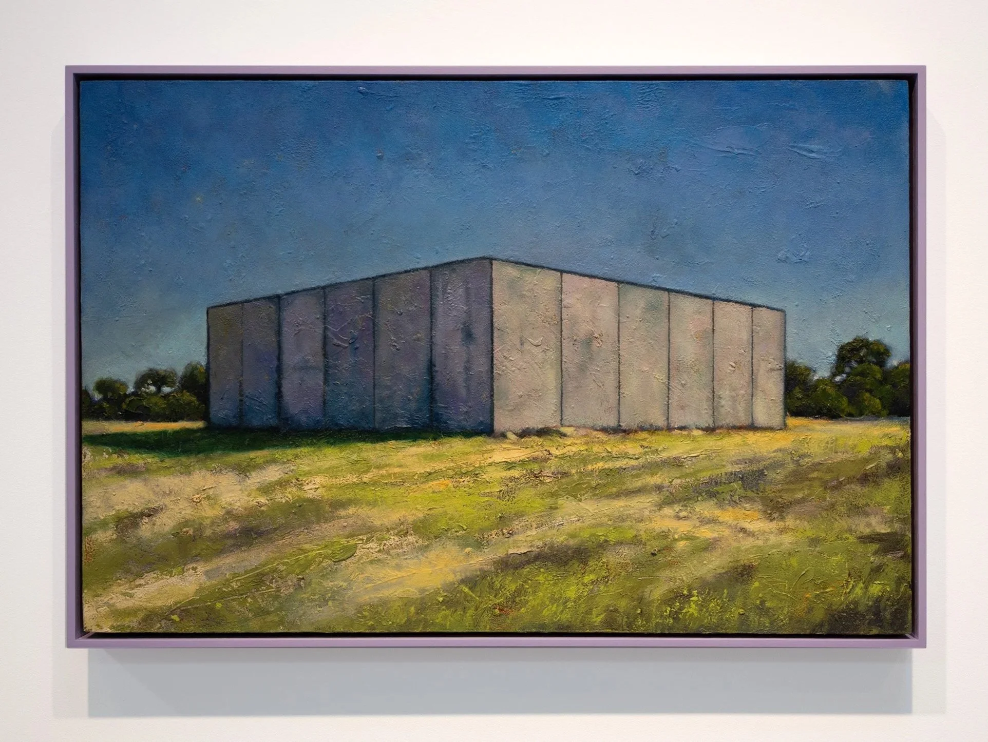 Obelisk, 2025, oil on wood, 54 x 79 cm