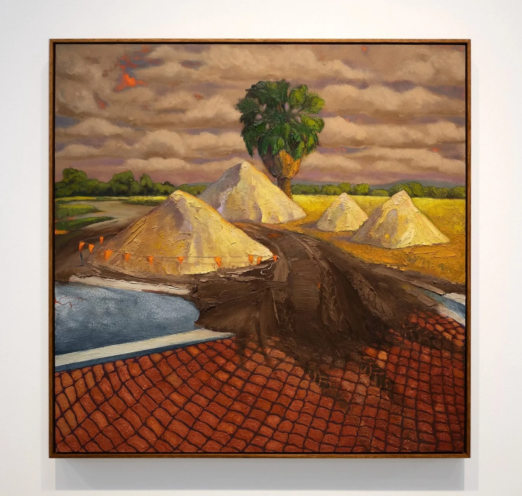 Over My Dead Body, 2026, oil on wood, 94 x 94 cm