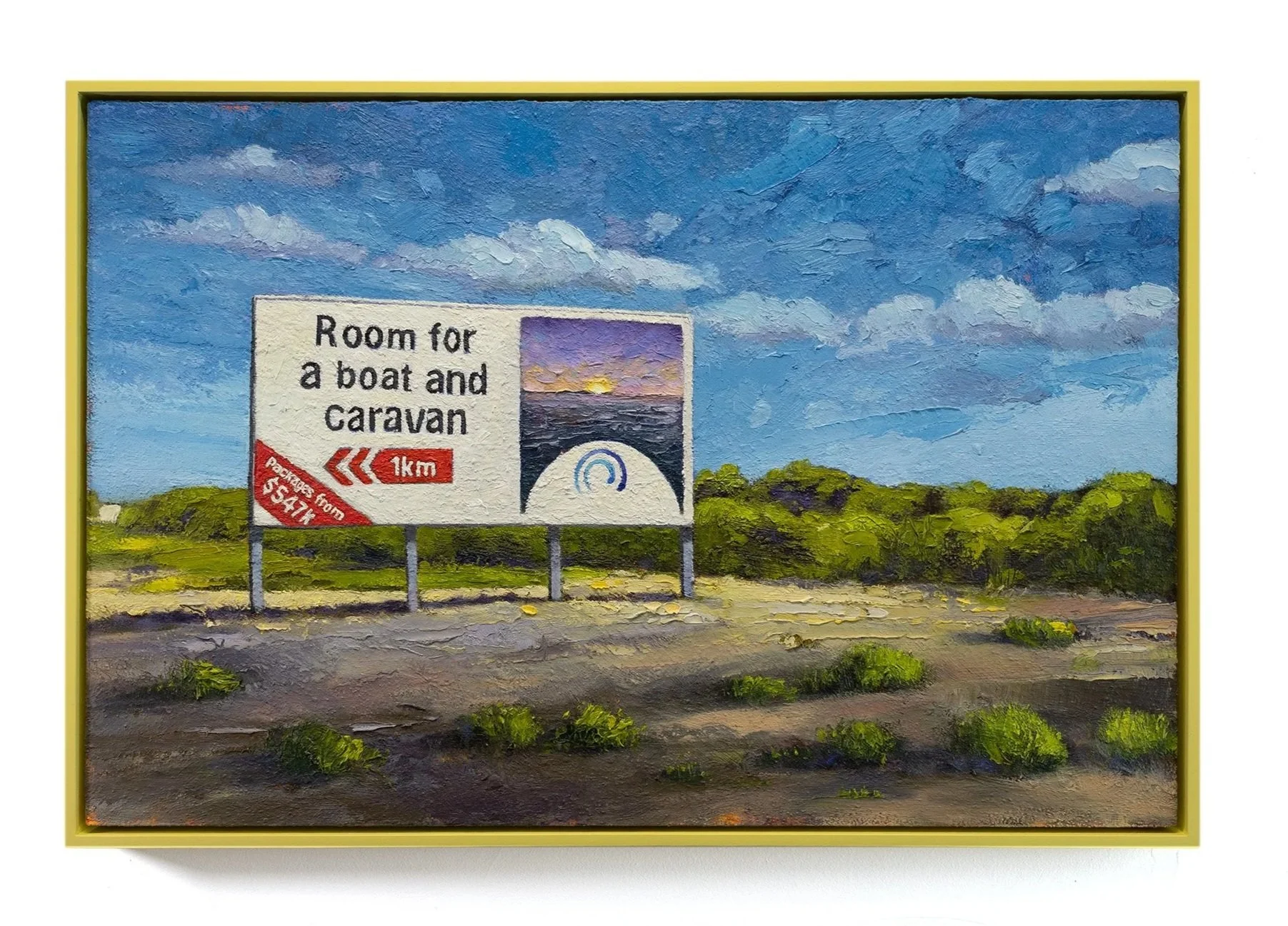 Westerly, 2025, oil on wood, 52 x 77 cm
