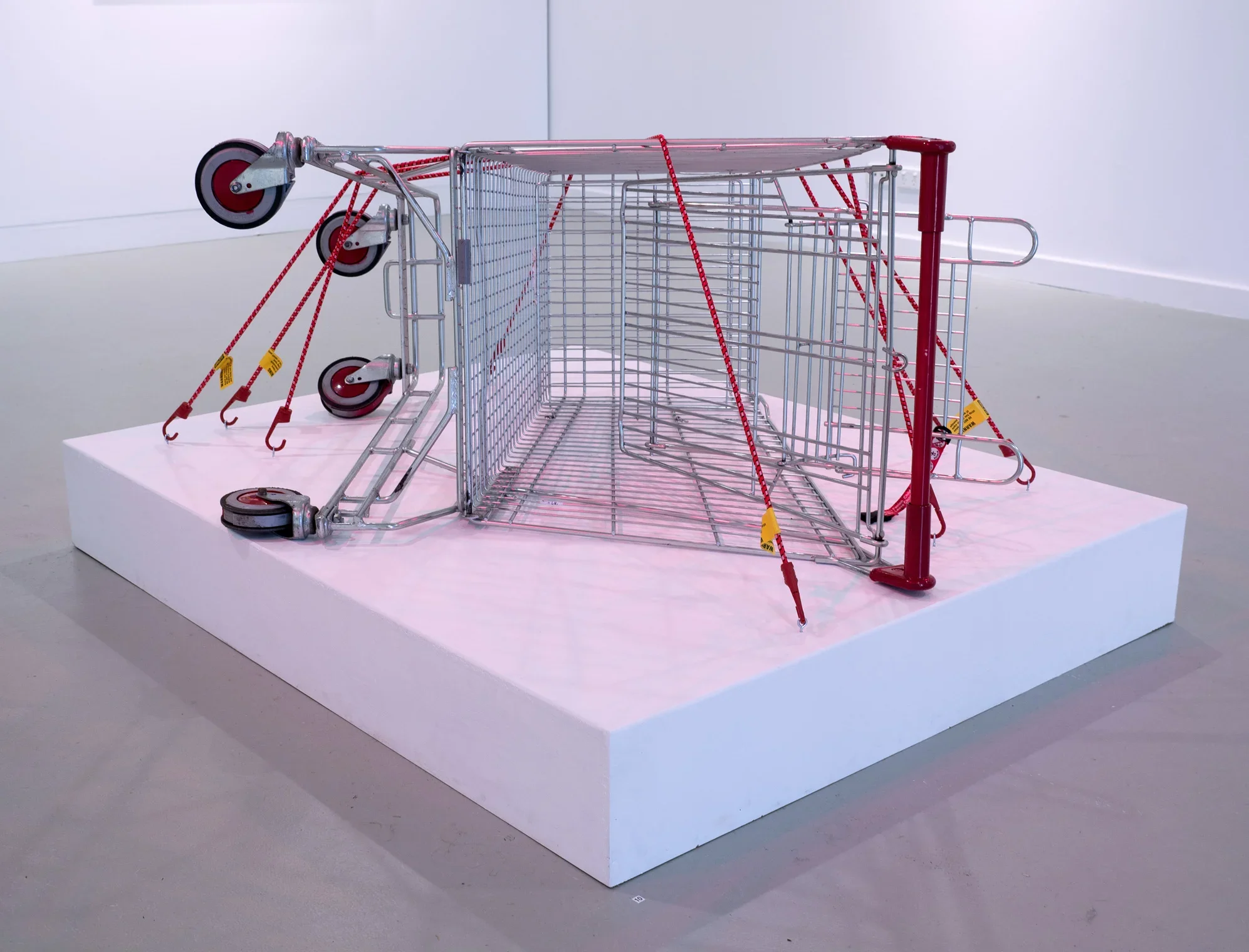 Encounter: Tension, 2016, Shopping trolley, Octopus straps