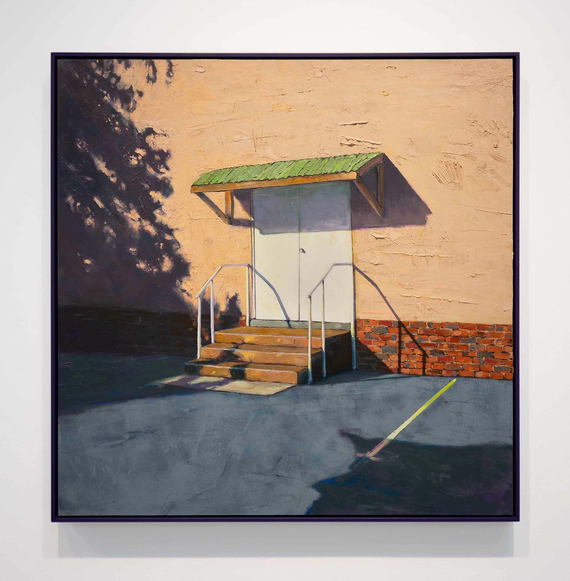 Portal #1, 2026, oil on wood, 94 x 94 cm