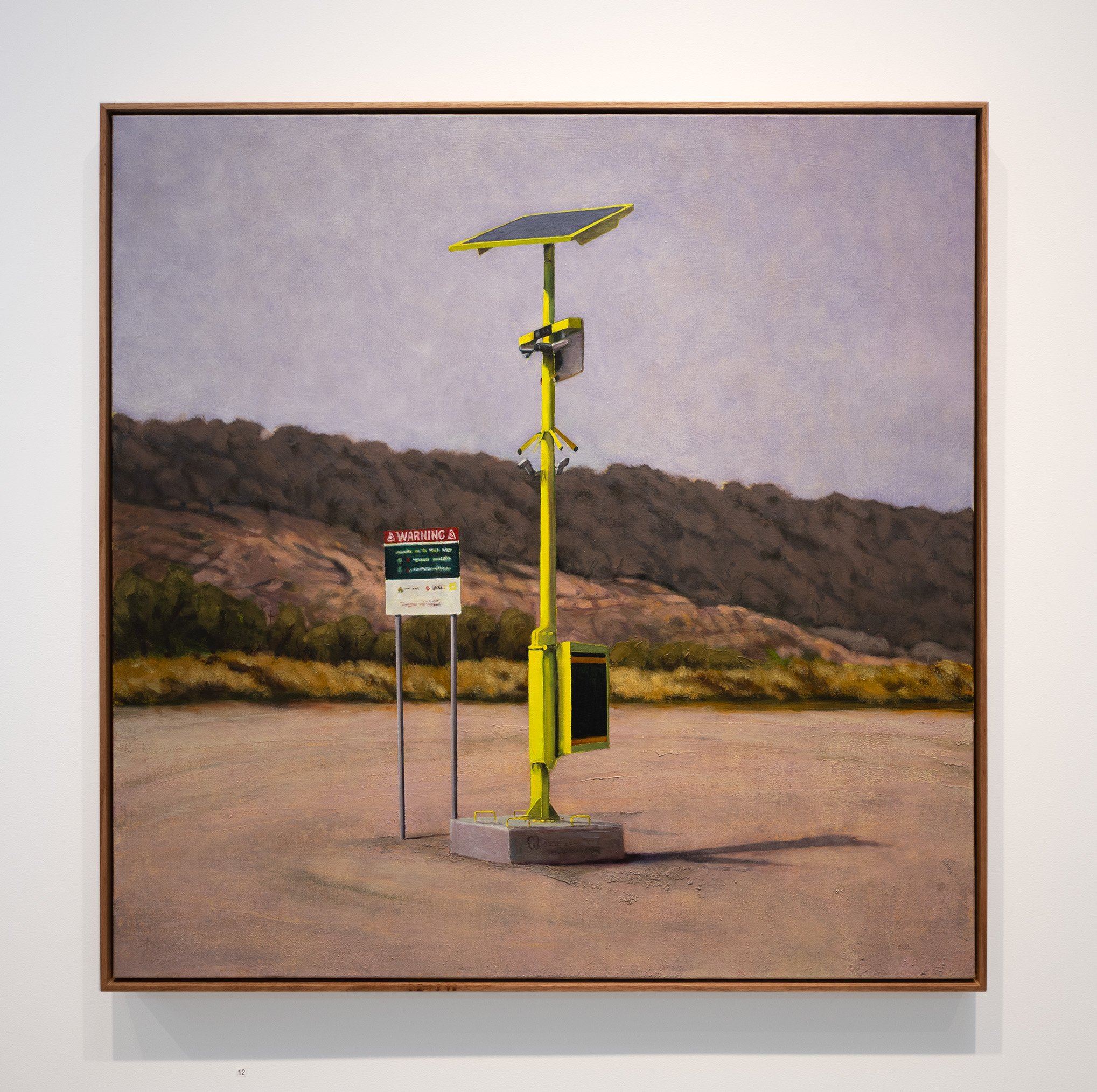 Sentry,  2026, oil on linen, 104 x 104cm, via Stala Contemporary