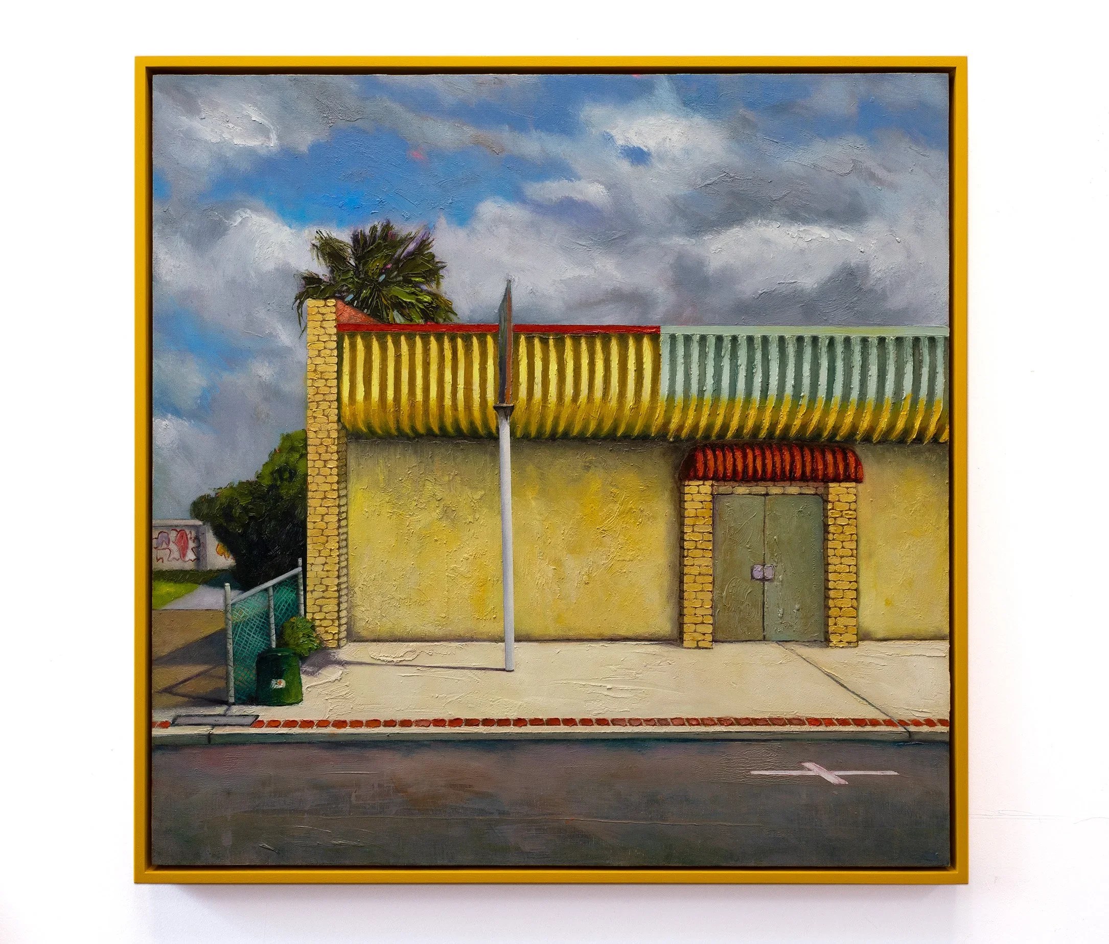 Jade House, 2024, oil on wood, 65 x 65cm