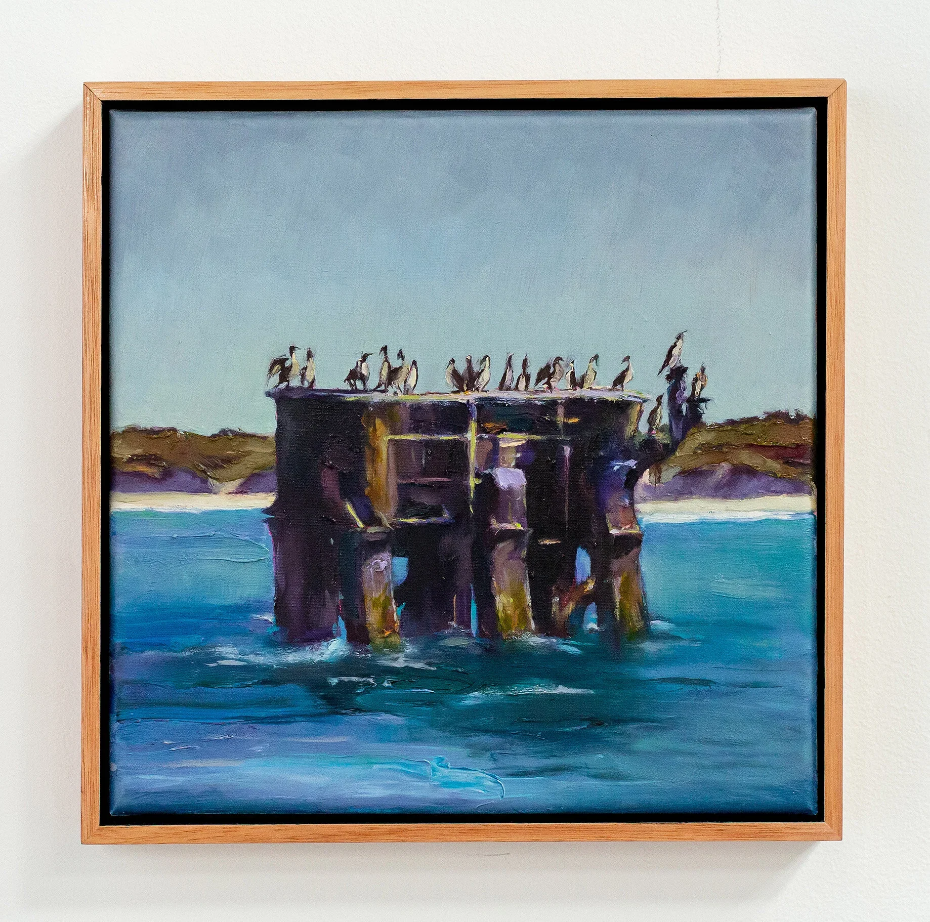 Engine Block, 2020, oil on wood, 30 x 30cm, Fremantle Biennale