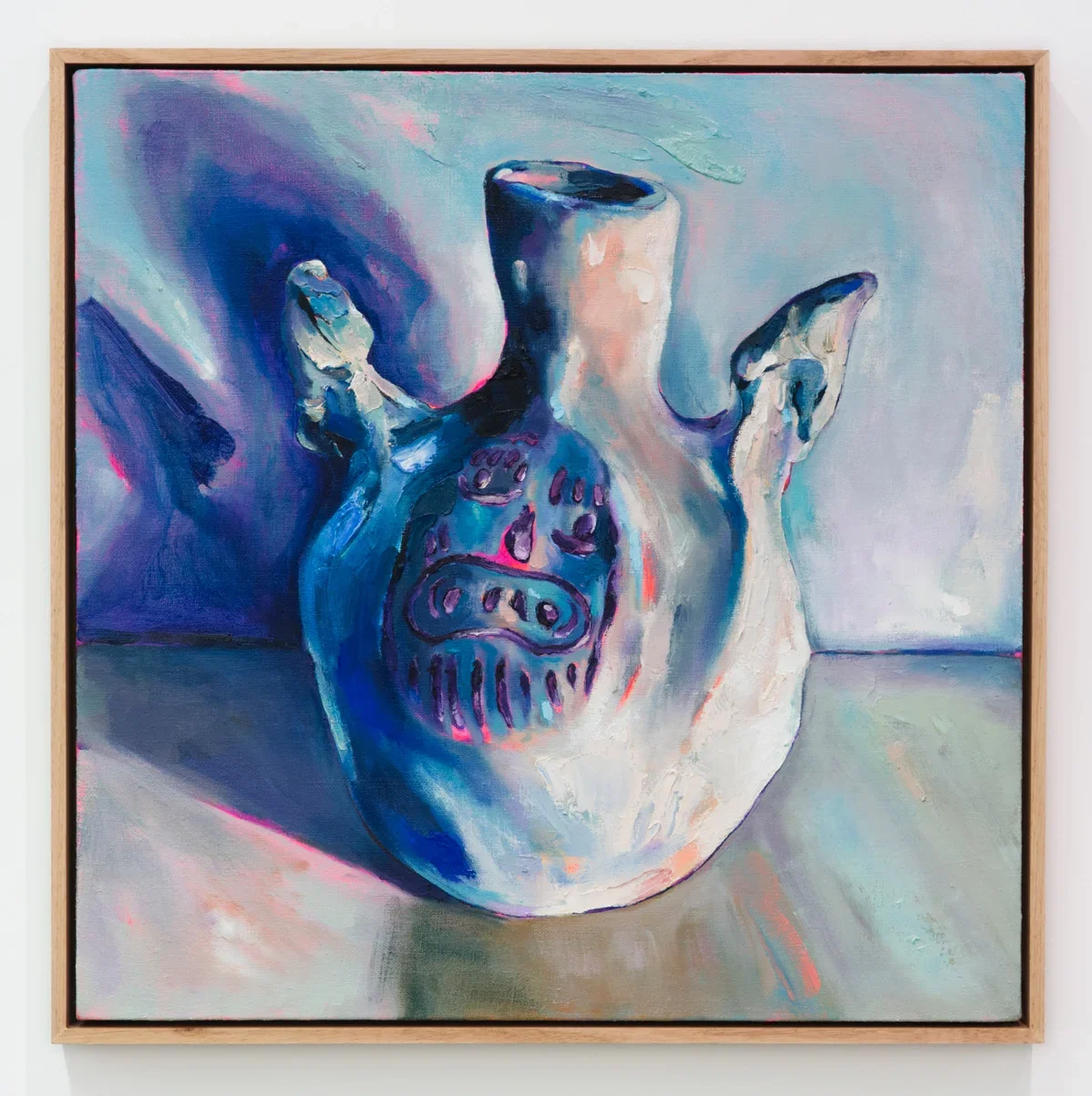 Leeman, 2017, oil on linen, 53 x 53cm