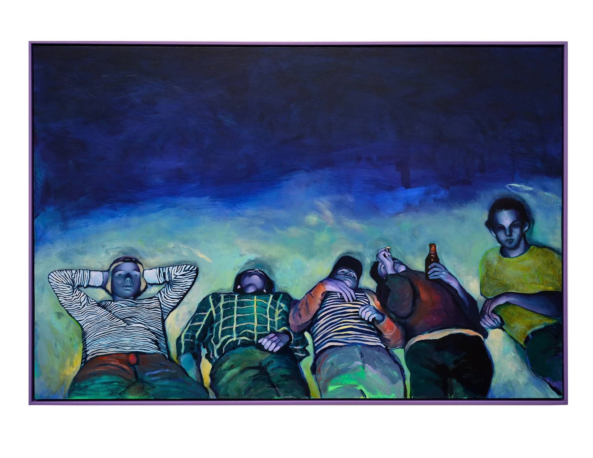 Business Meeting, 2022, oil on wood, 83.5 x 124.5 cm, Art Gallery of Western Australia Collection