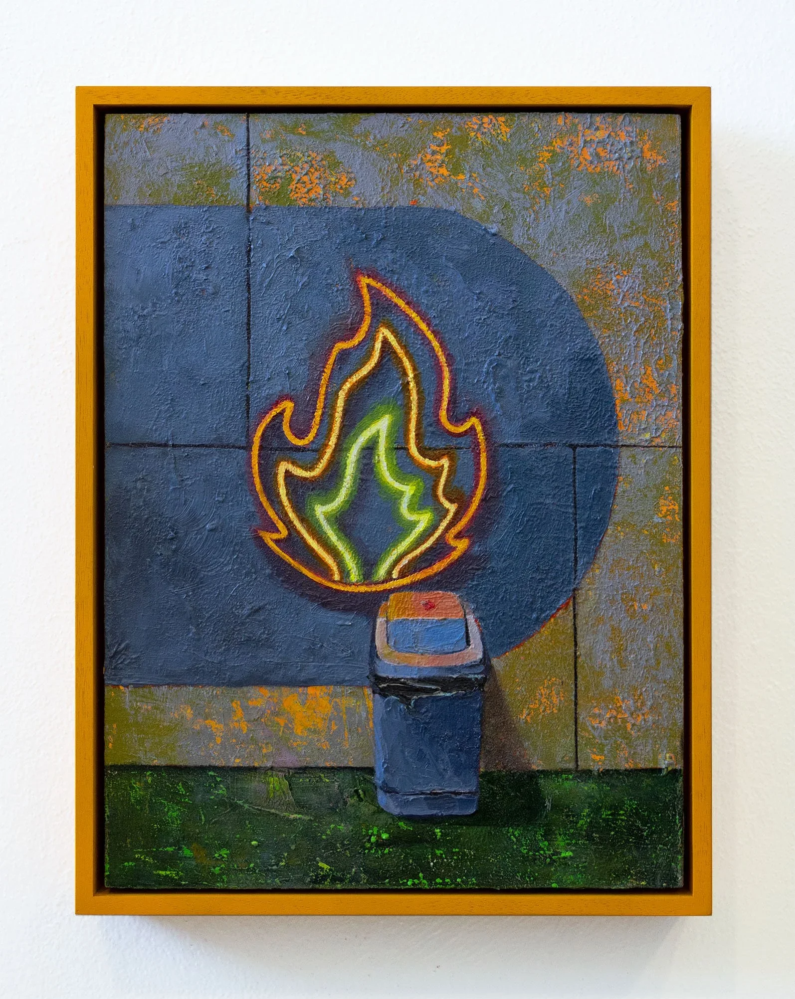 Arm Day, 2024, oil on wood, 24 x 33cm
