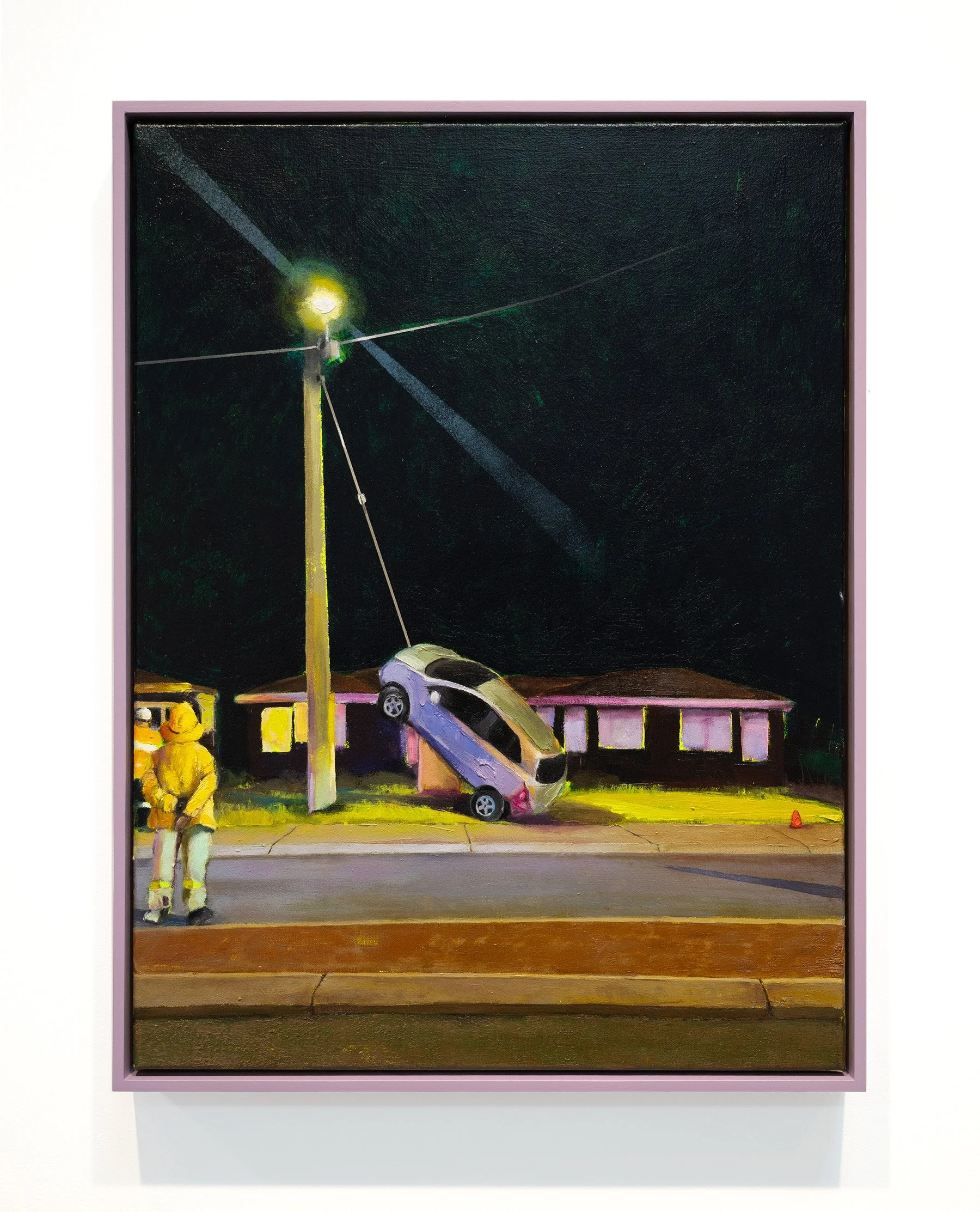 Crossing the Rubicon, 2026, oil on linen, 63 x 48cm, via Stala Contemporary