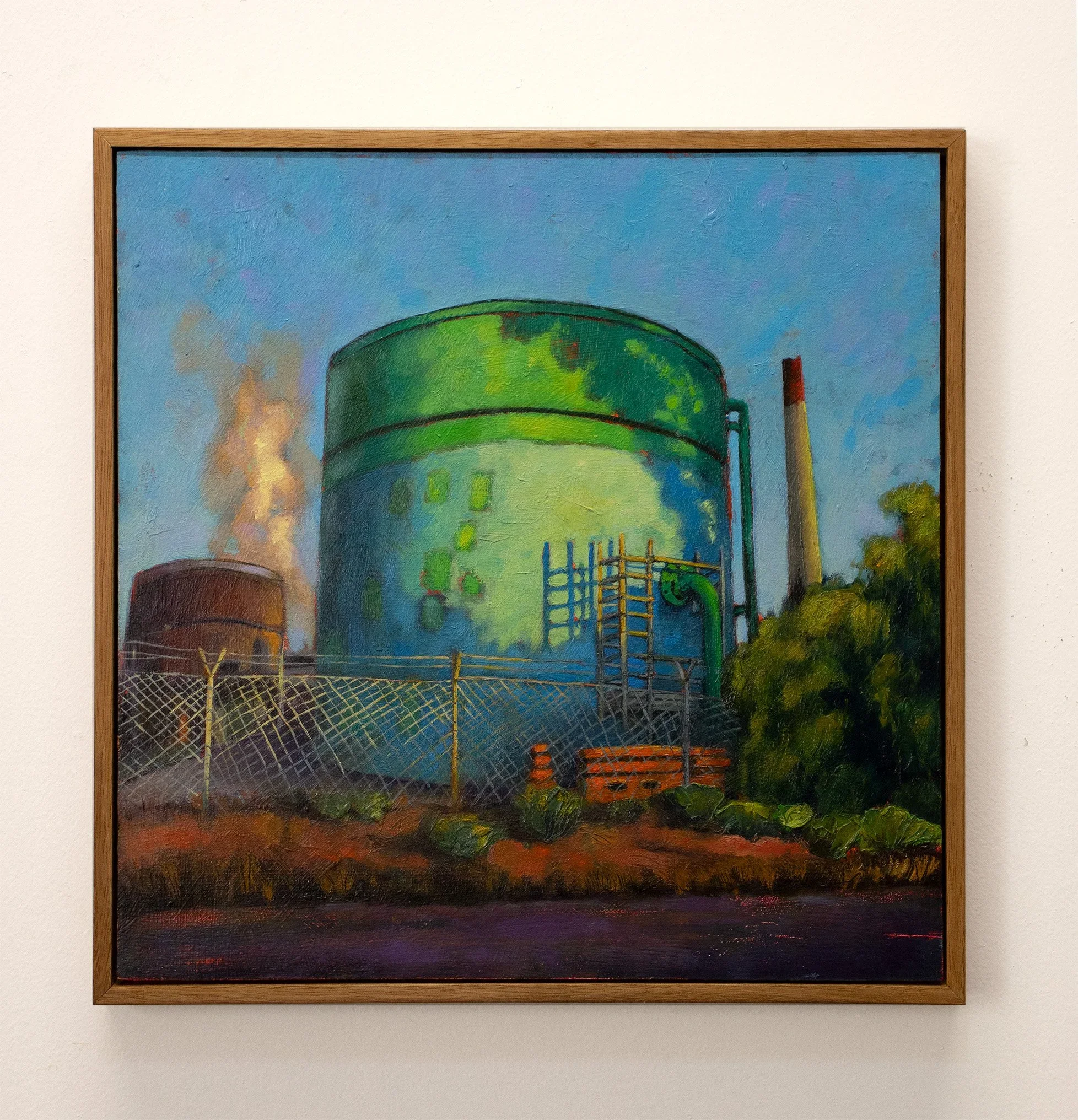 Claymore, 2024, oil on wood, 32 x 32cm