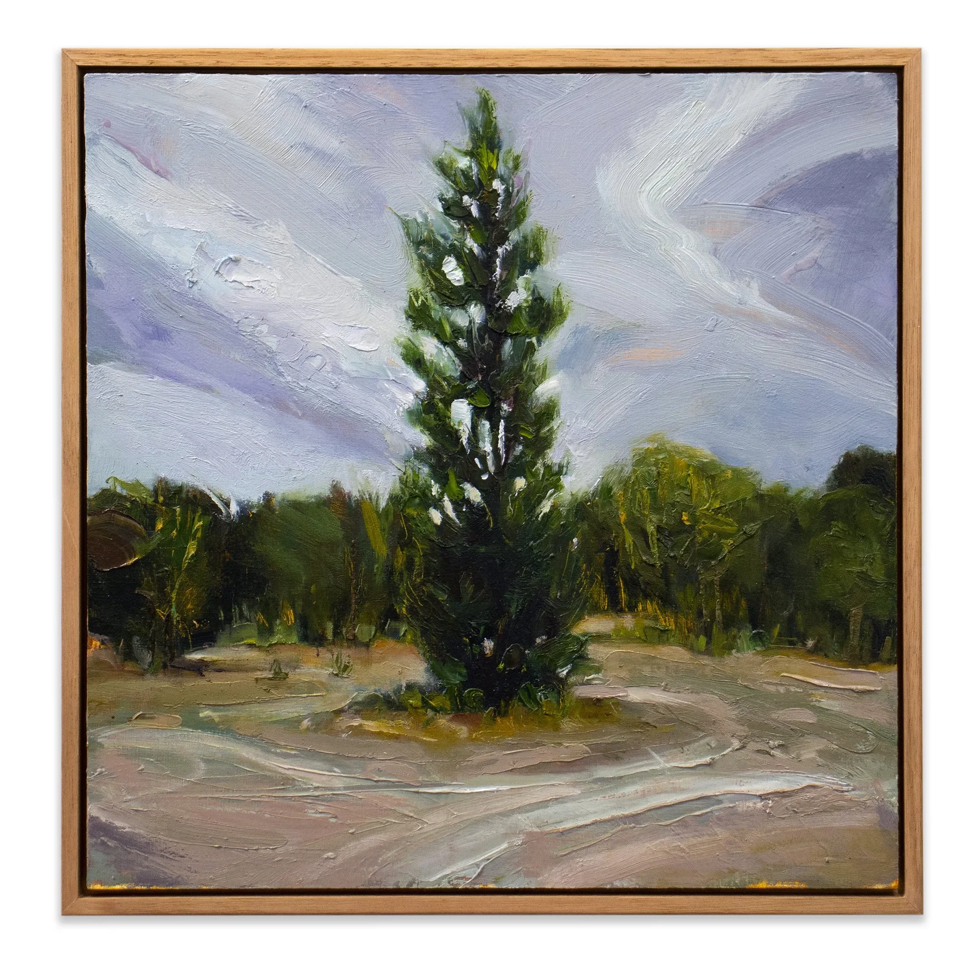 Dixon Road, 2022, oil on wood, 32 x 32cm