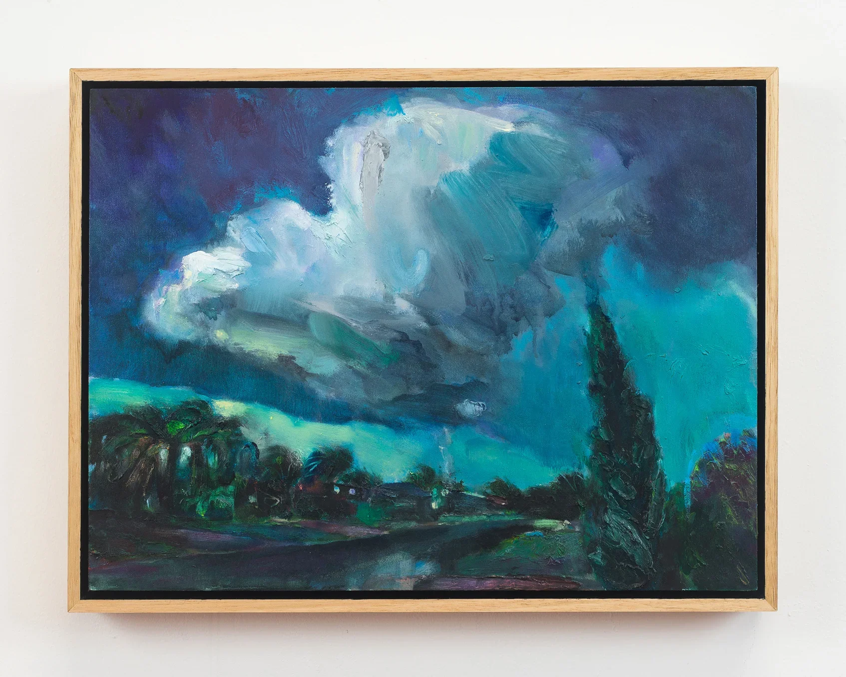 Supercell, 2018, oil on wood, 33 x 43 cm