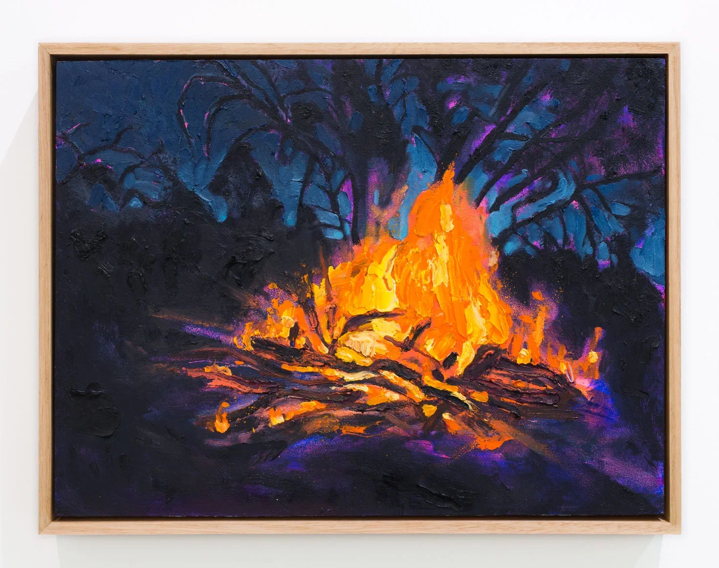 Search Party, 2017, oil on wood, 33 x 43cm