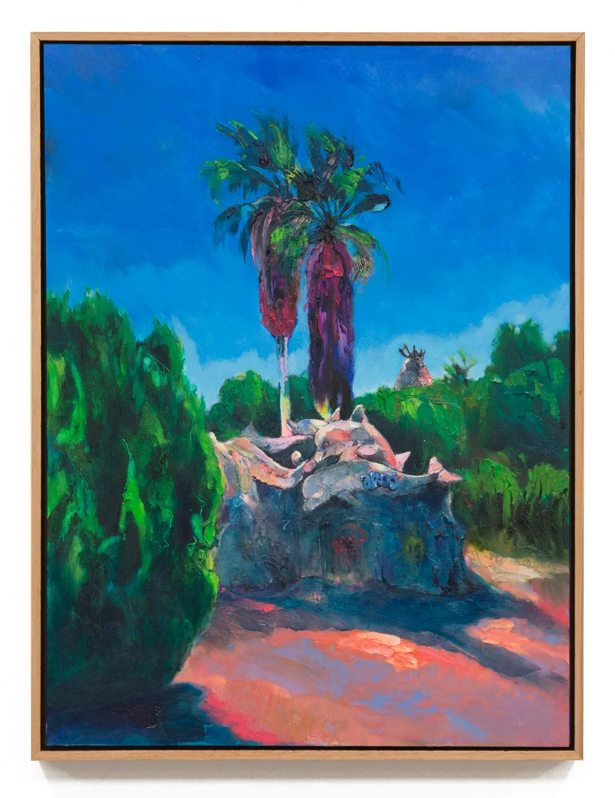 There's some big projects being mooted up there and there's a lot of people living in the northern corridor now (panel 2), 2017, oil on wood, 61 x 46cm. Joondalup Invitation Art Prize