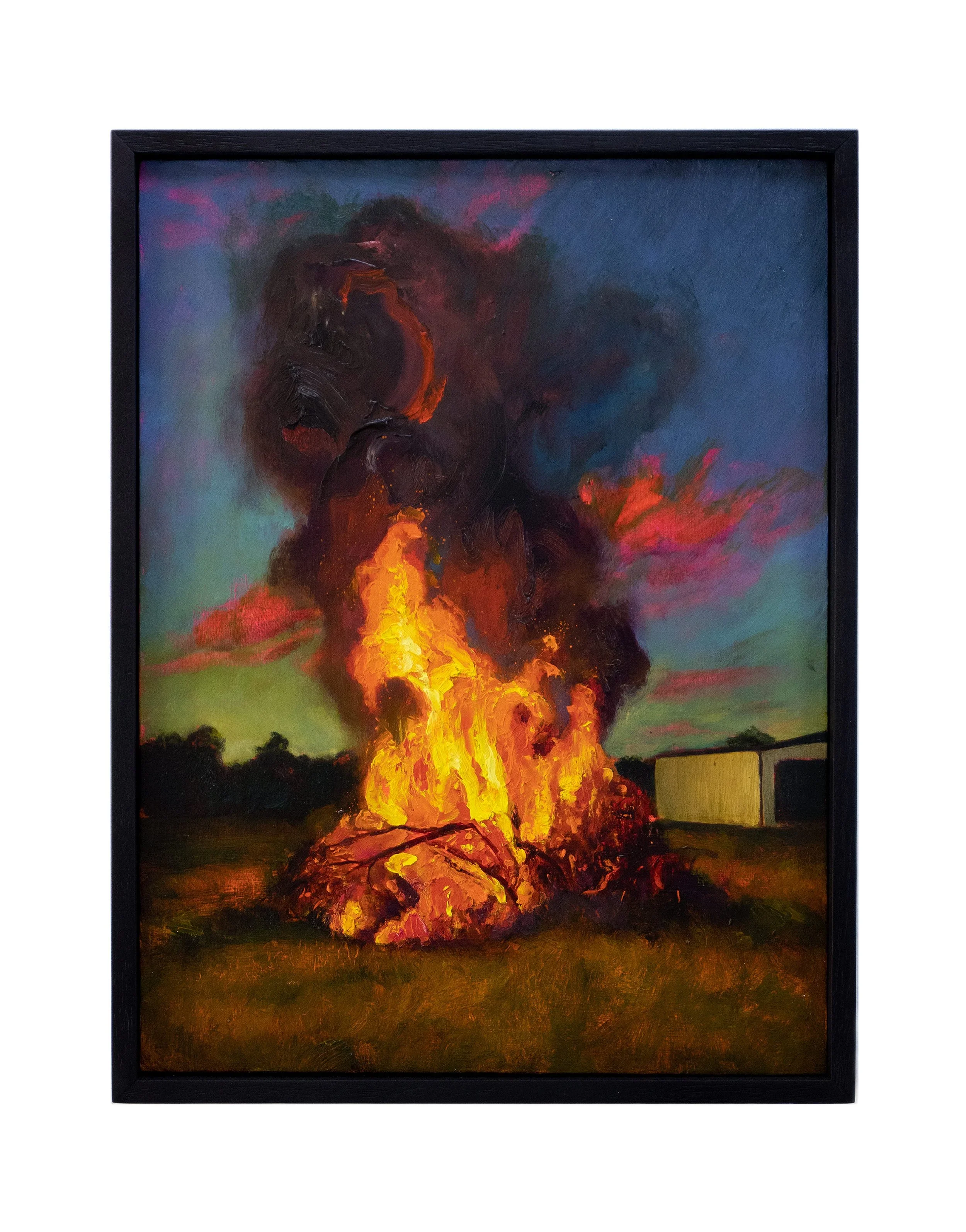 Deepdale IV, 2022, oil on wood, 24 x 32cm