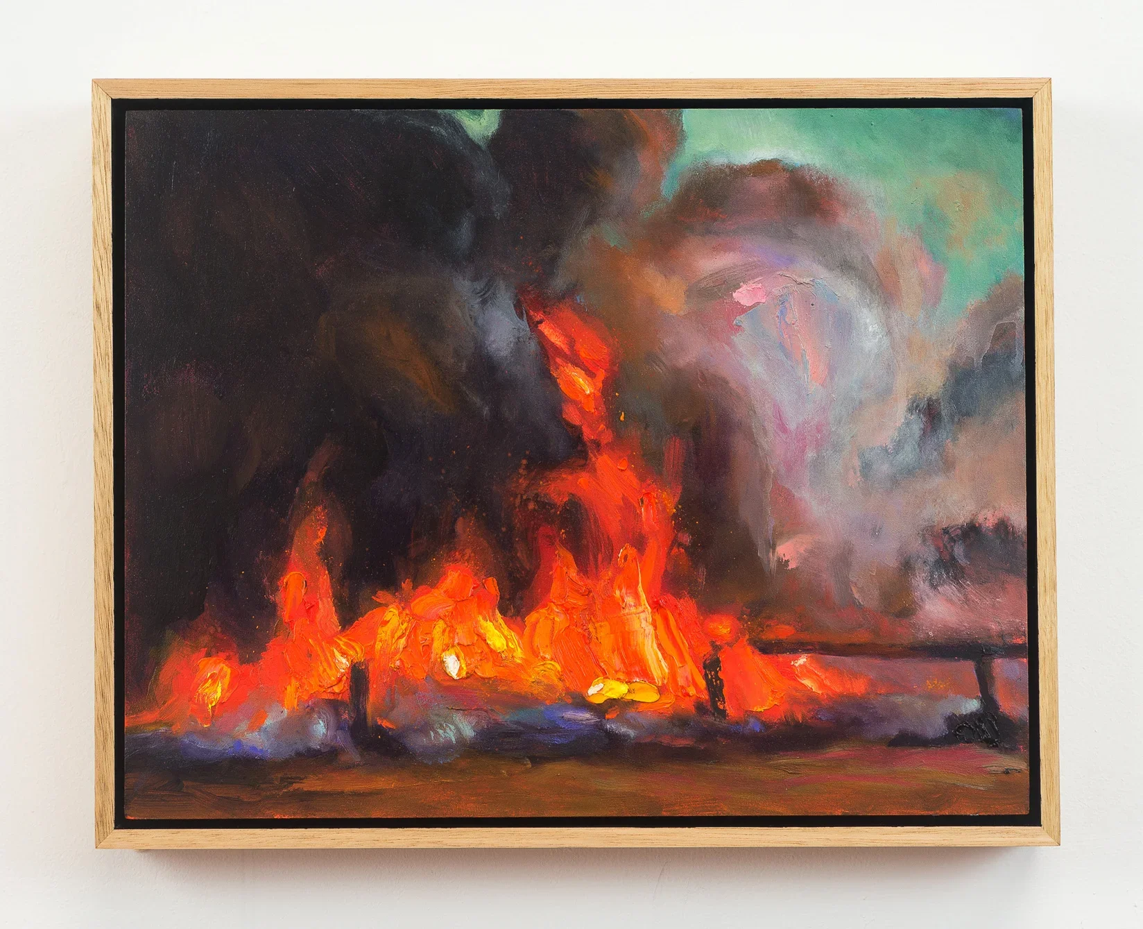 Yarloop, 2018, oil on wood, 30 x 38 cm