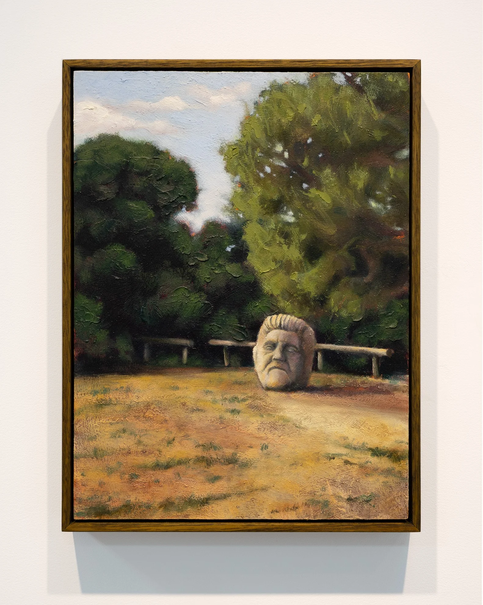 Sun City, 2025, oil on wood, 42 x 32 cm