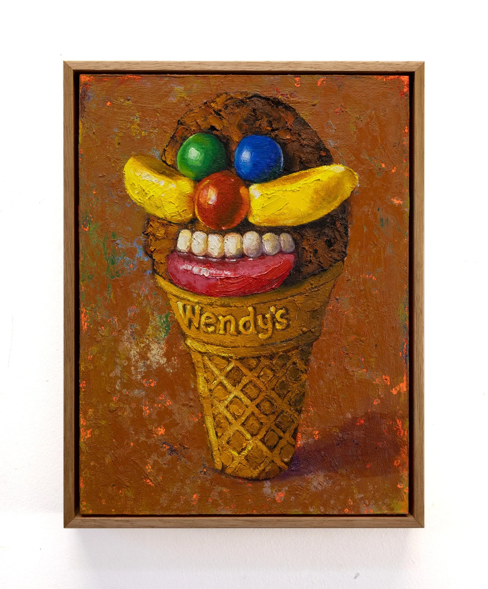 Agro Cone, 2025, oil on wood, 24 x 33cm