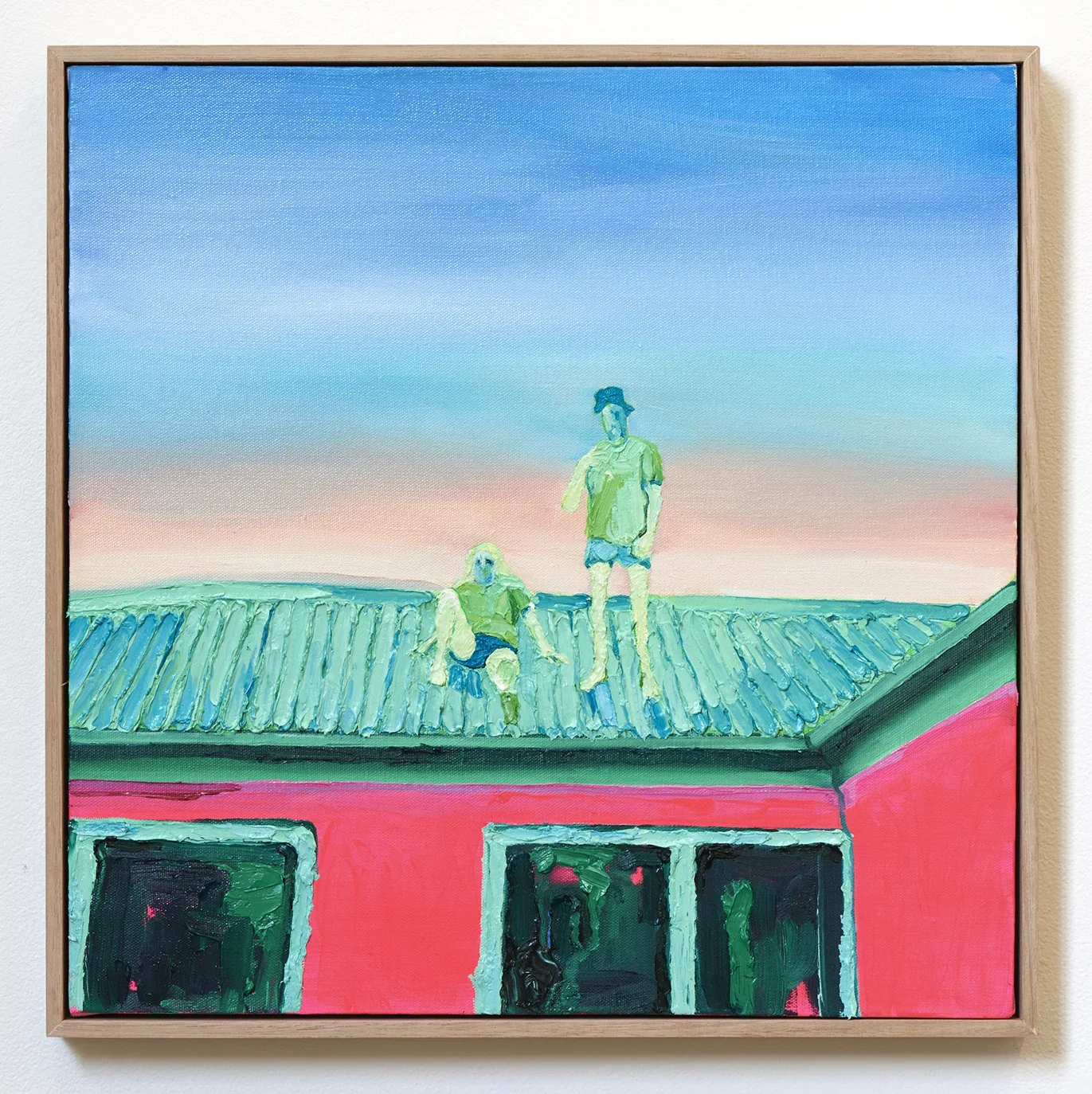 Roof Party, 2015. oil and acrylic on canvas