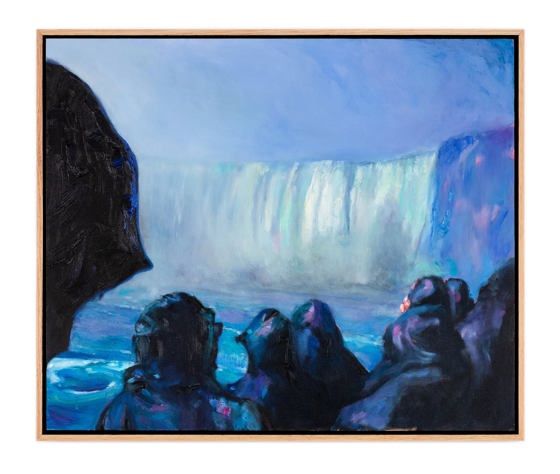 The Approach, 2019, oil on Wood, 53 x 63 cm
