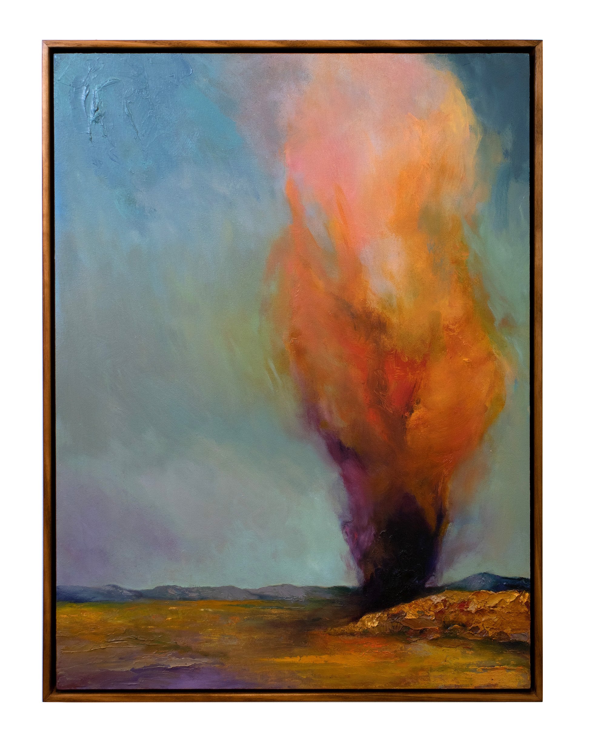 Noon Ghost, 2023, oil on wood