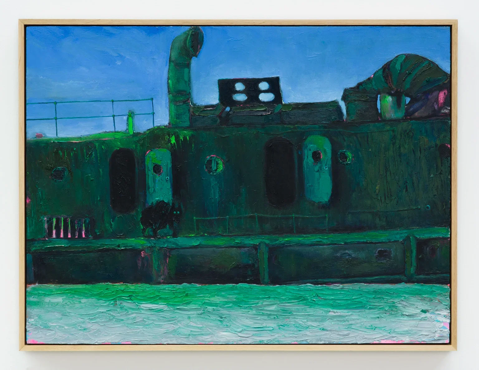 Alkimos (Ghost Dog), 2017, oil on wood, 48 x 63cm