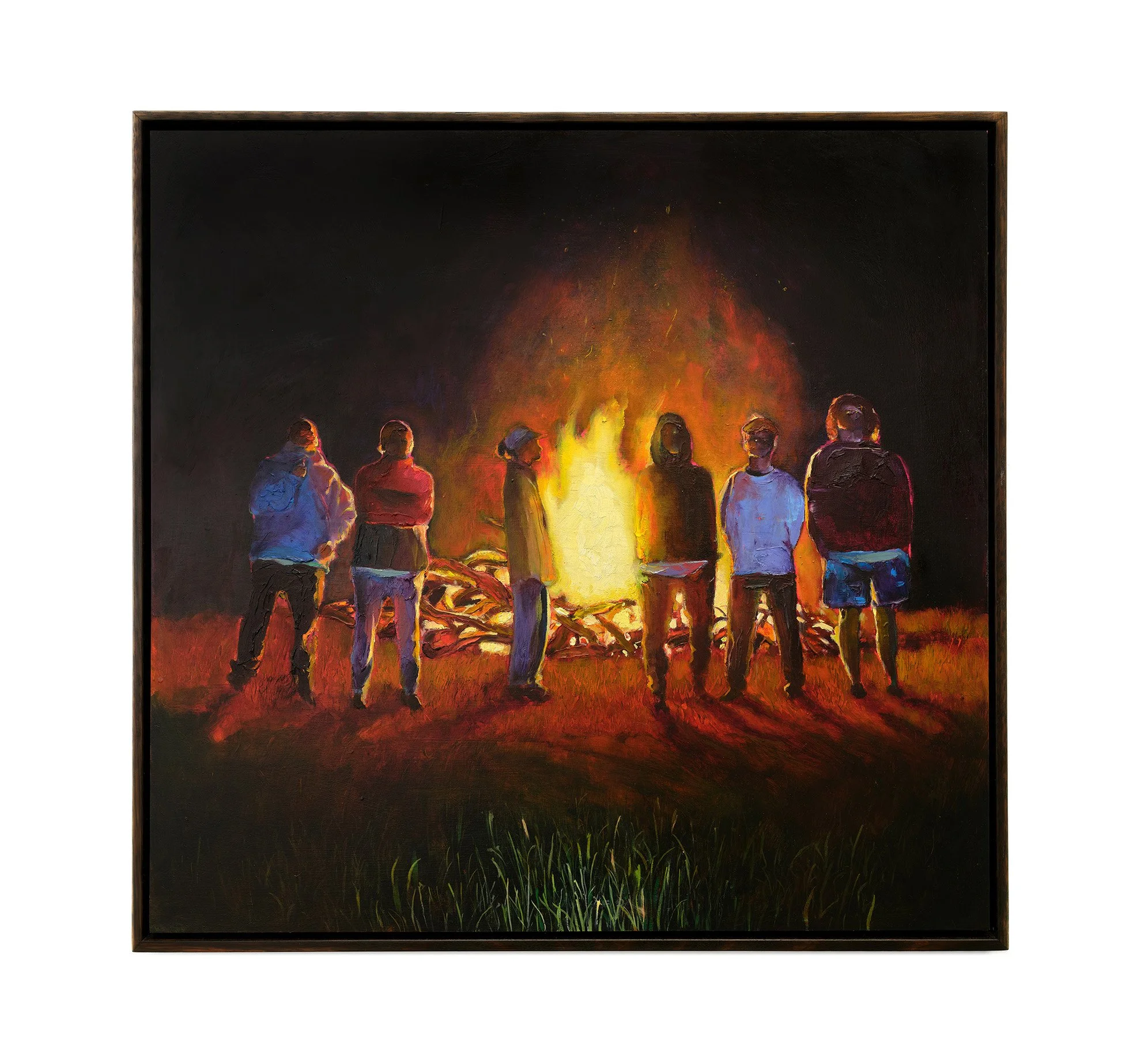 On and Hissing, 2022, oil on wood, 59 x 60.5 cm, Art Gallery of Western Australia Collection