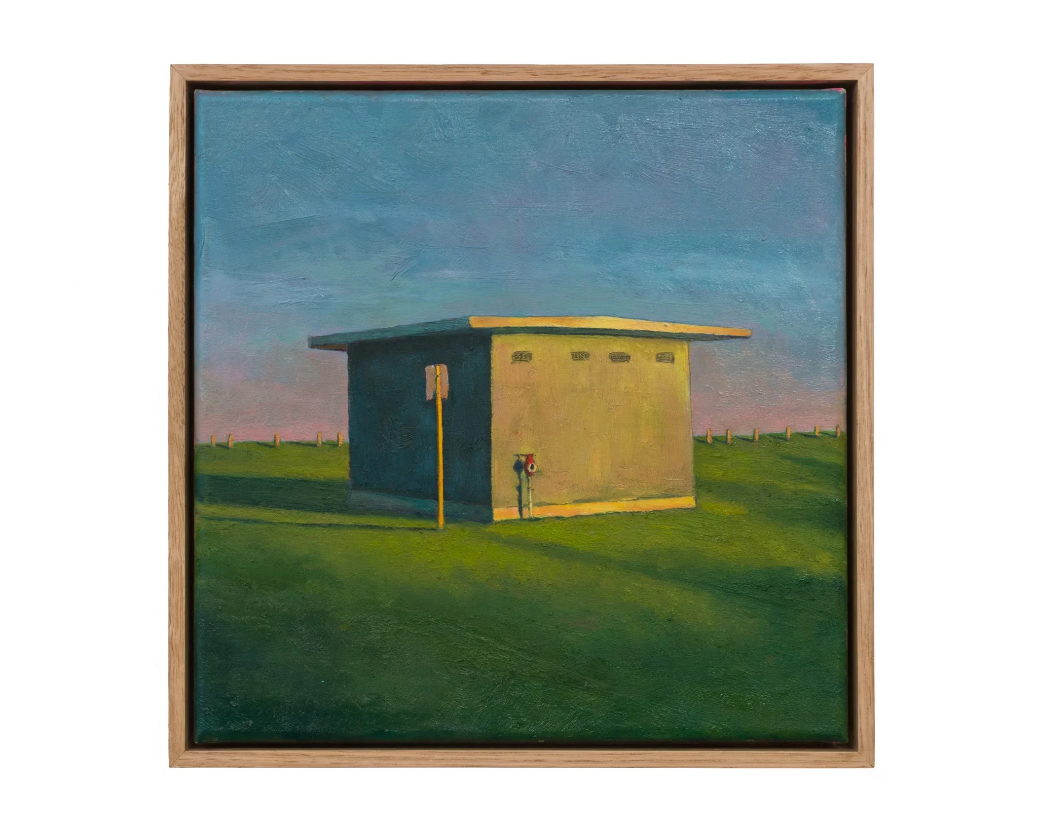 Lucky Bay, 2019, oil on linen, 32 x 32cm
