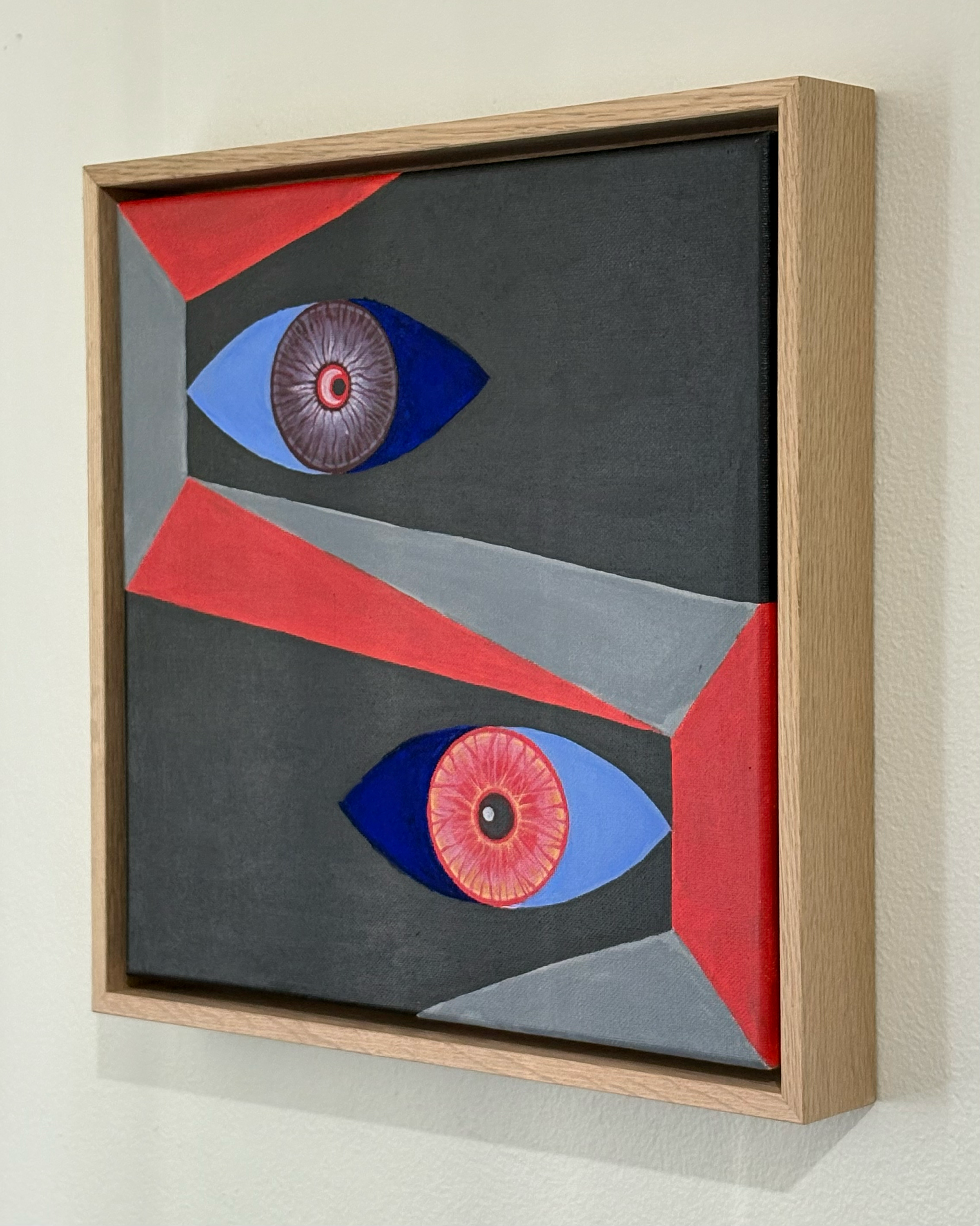 Duality – Original Minimalist Abstract Painting | 30x30cm Framed