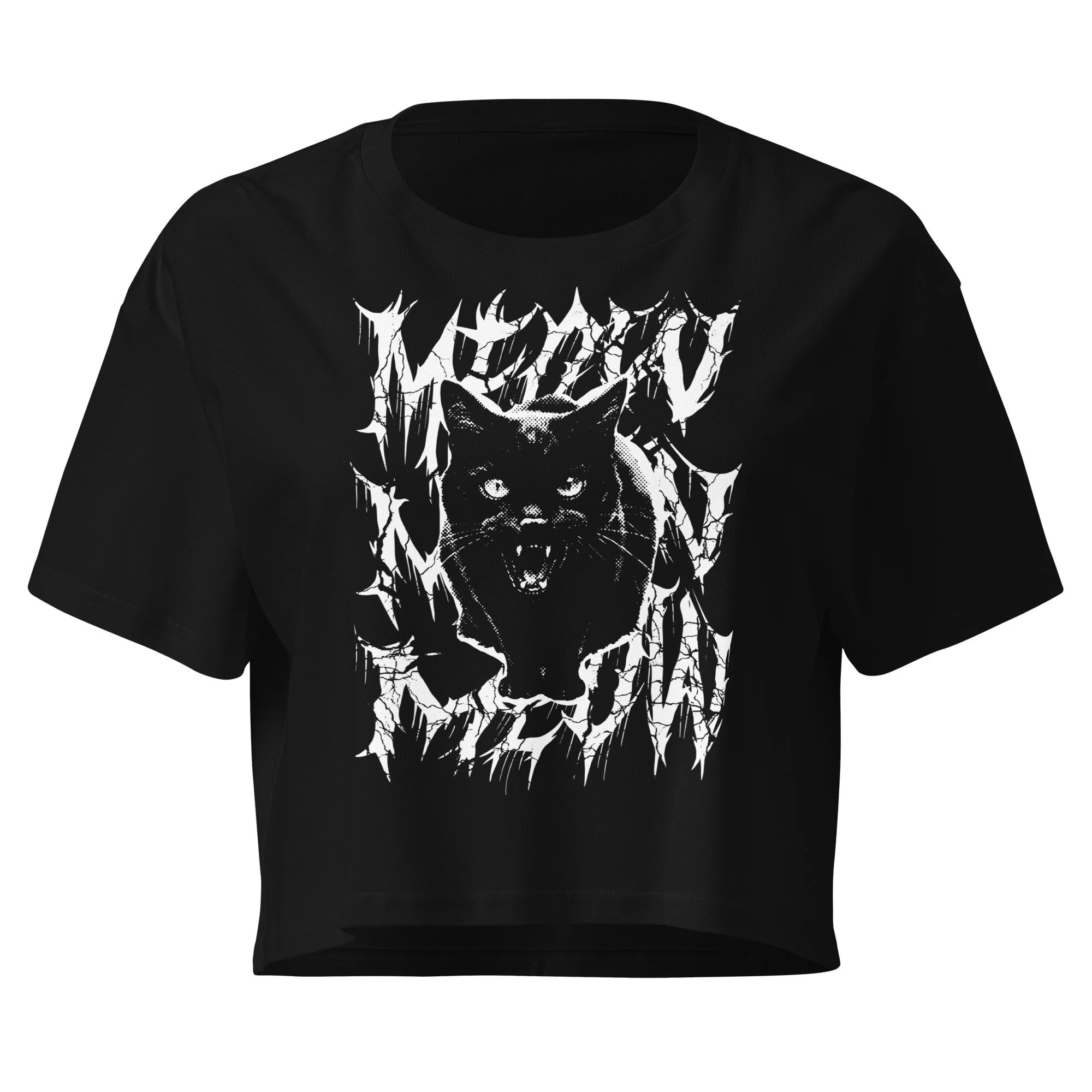 MEOW MEOW MEOW | Crop Top | Black