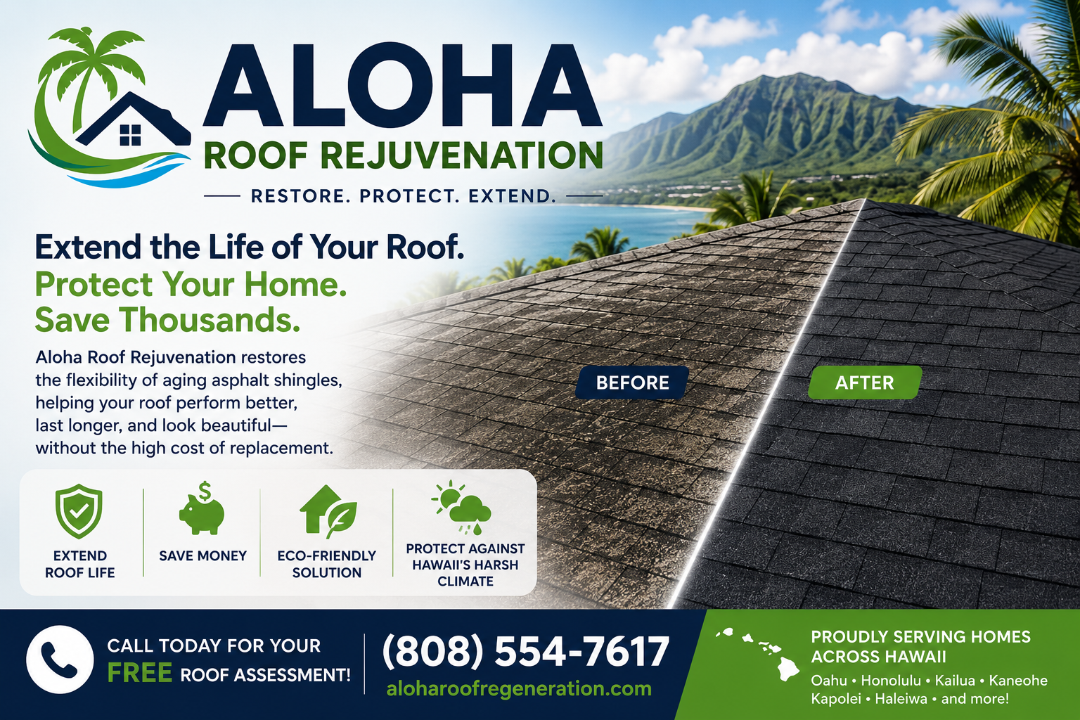 Aloha Roof Rejuvenation: A Smarter Alternative to Roof Replacement in Hawaii