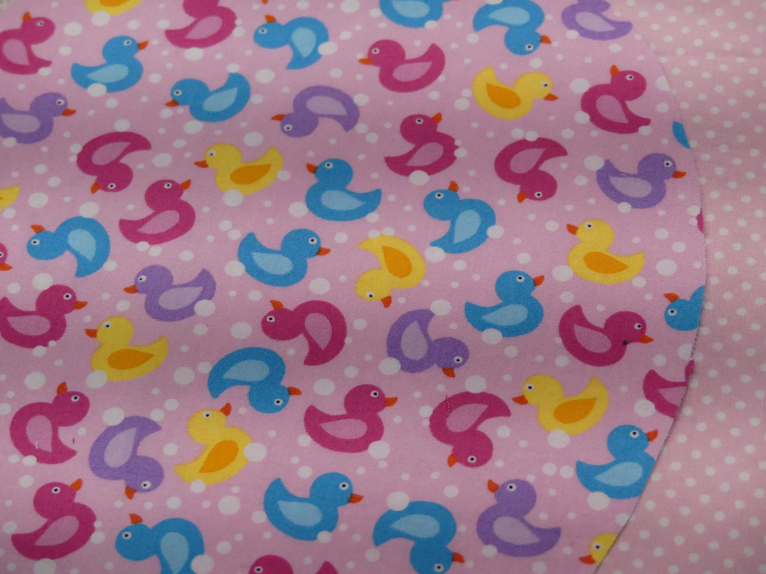 Scrub Cap - Duckies - Pink Spot