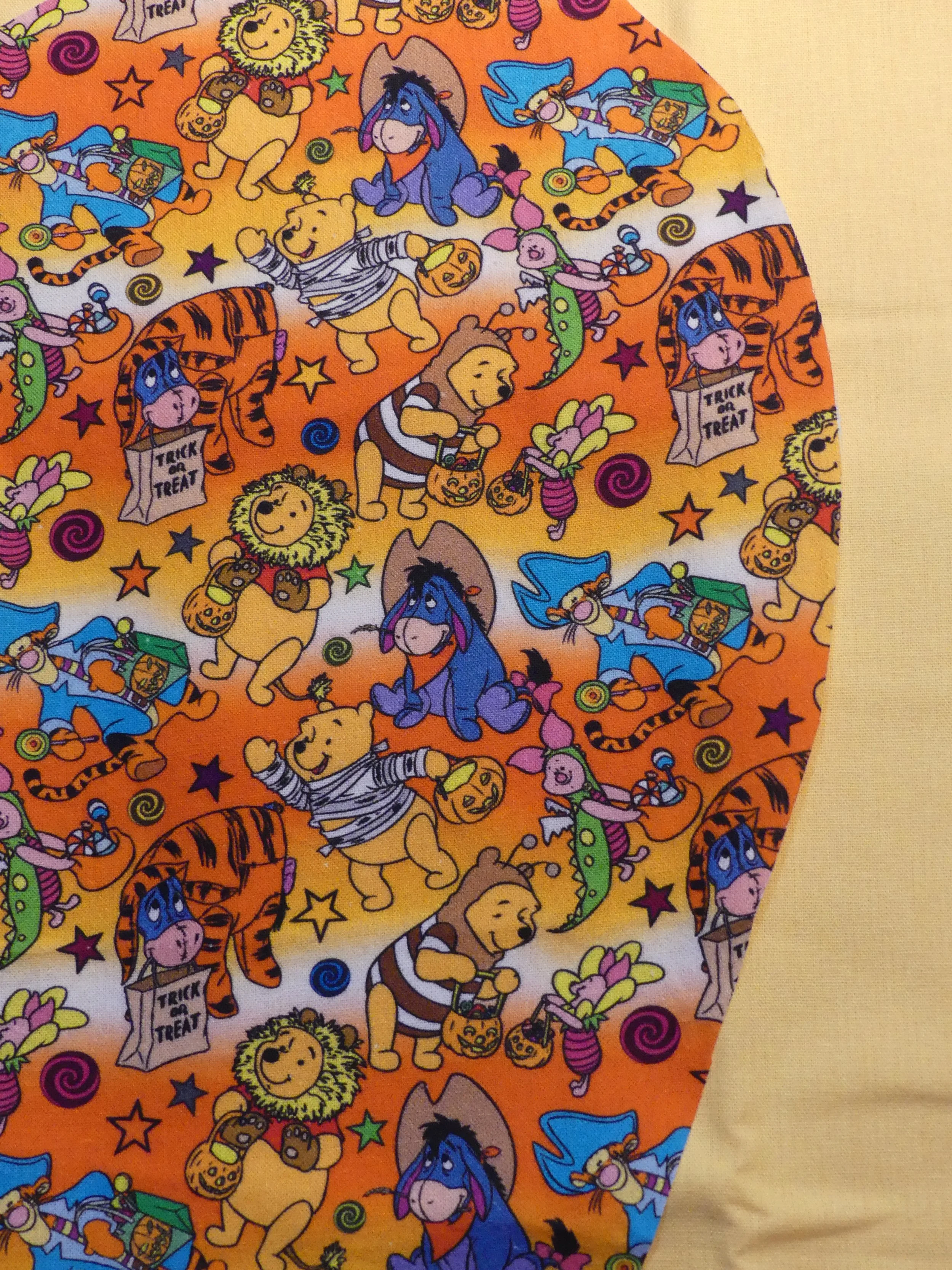 Scrub Cap - Halloween Winnie & Friends - Yellow