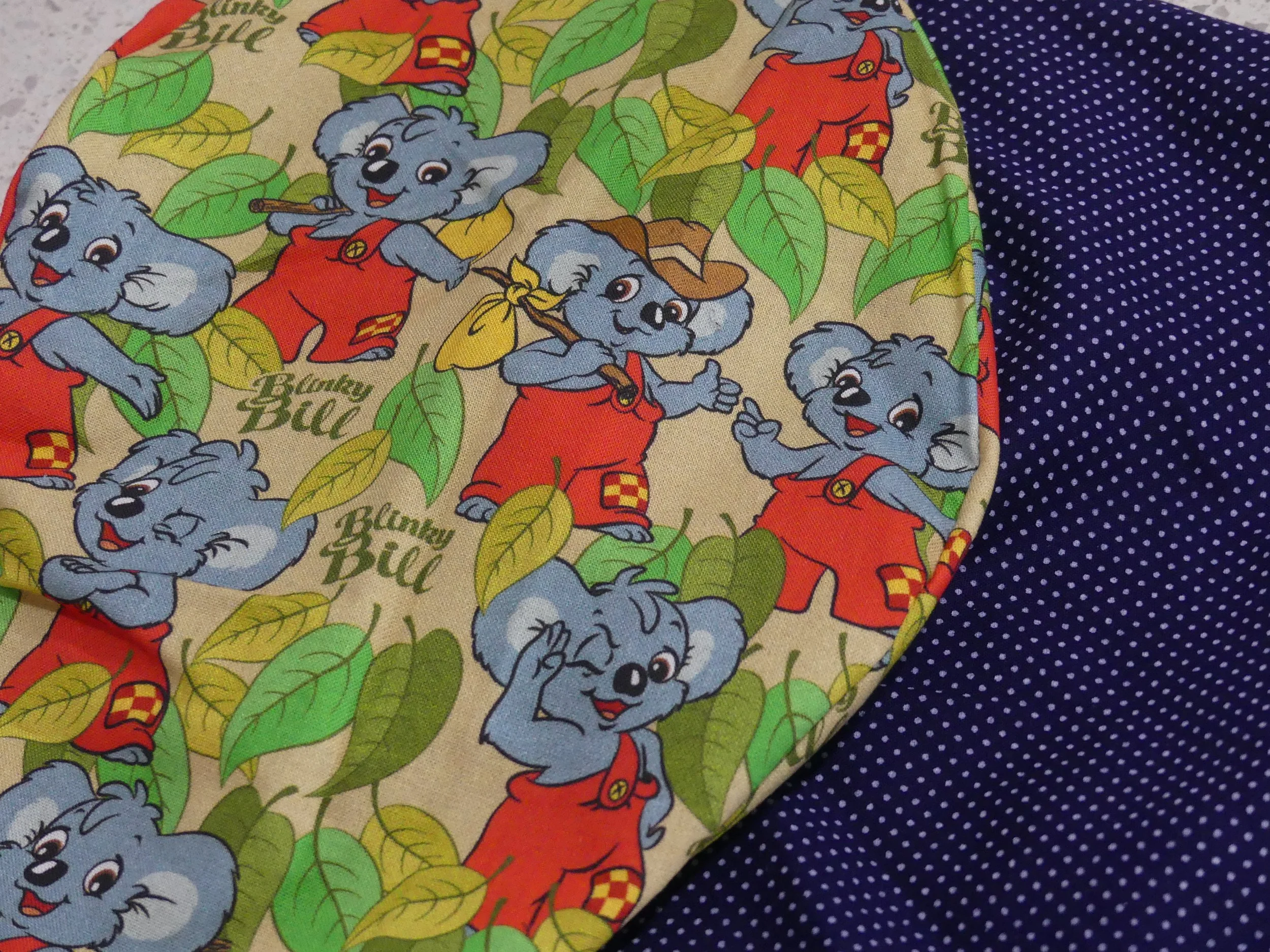 Scrub Cap - Blinky Bill - Navy Spot