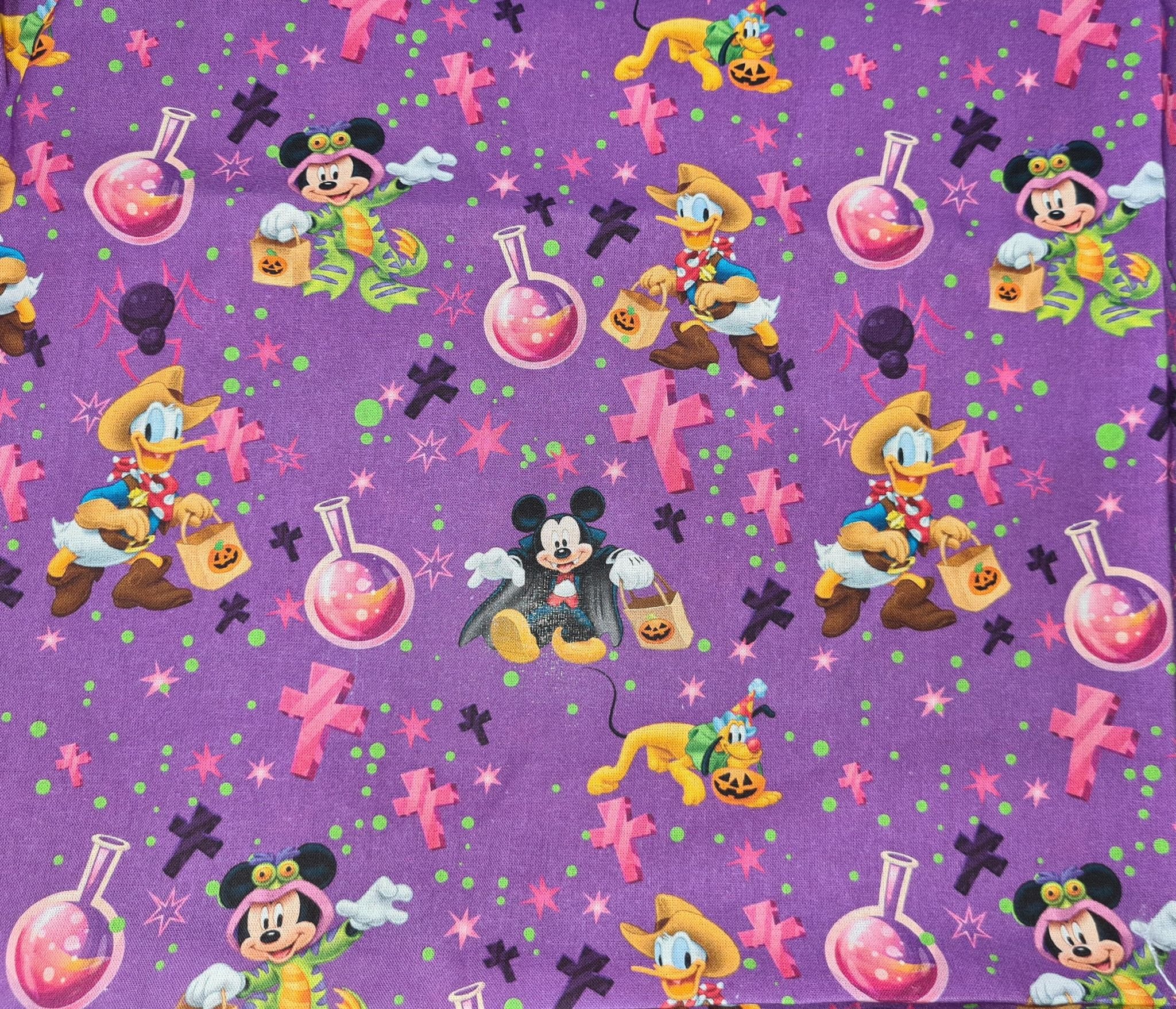 Scrub Top - Disney Halloween Cross Purple