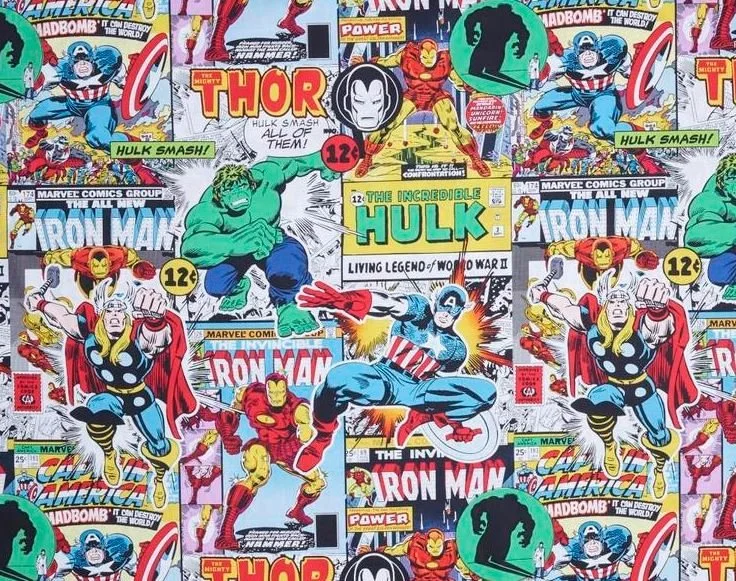 Scrub Top - Size XS - Superhero Book