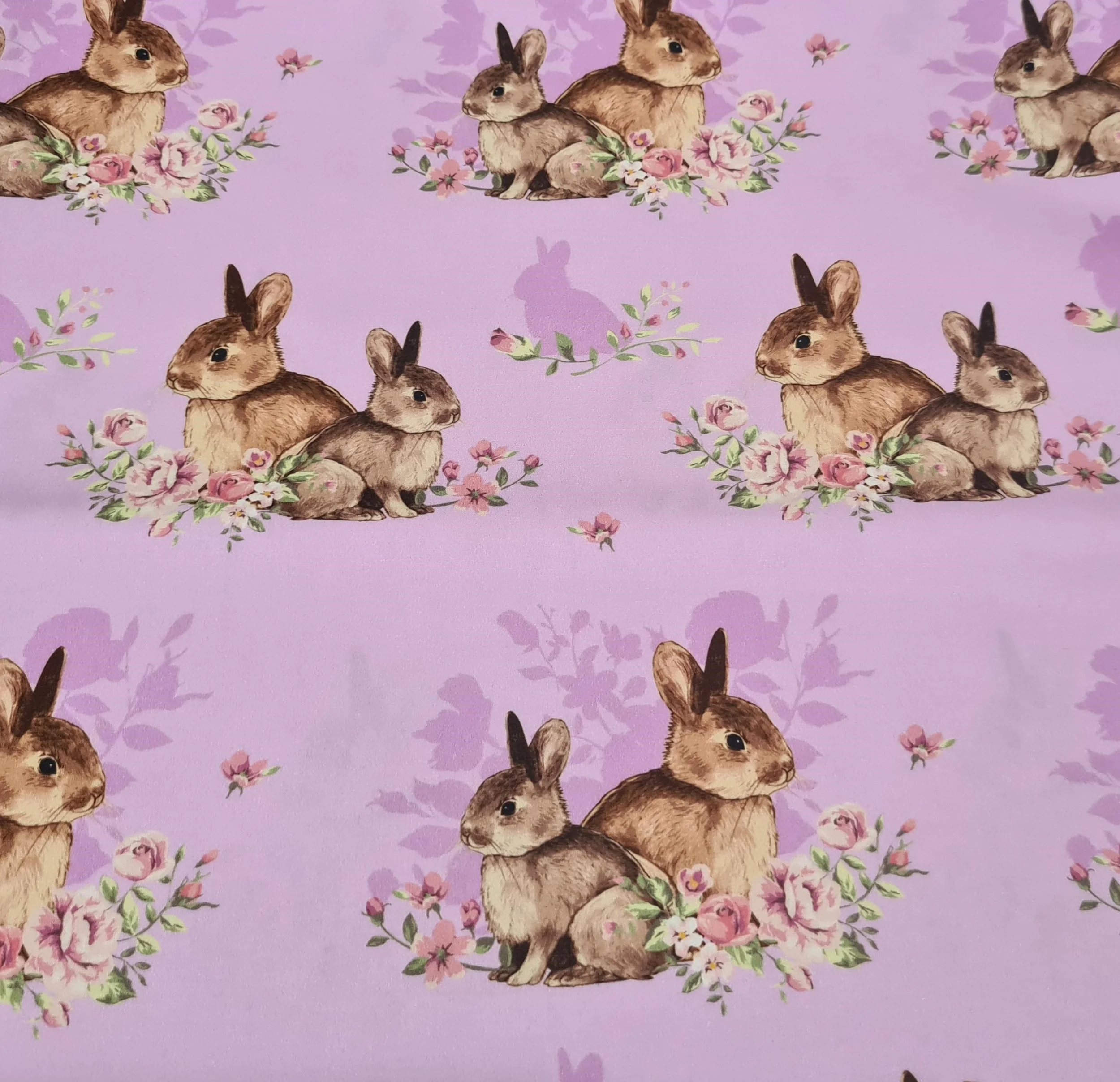 Scrub Top - Bunnies in Lilac - LS Range