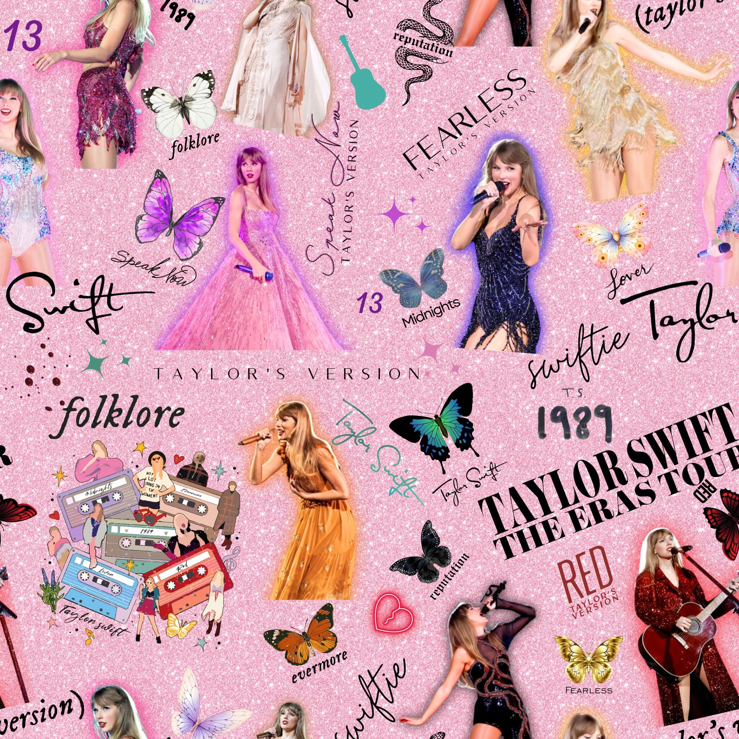 PREORDER - ROUND 33 - SCRUB TOP - 3224 TAYLOR SWIFT IN PINK