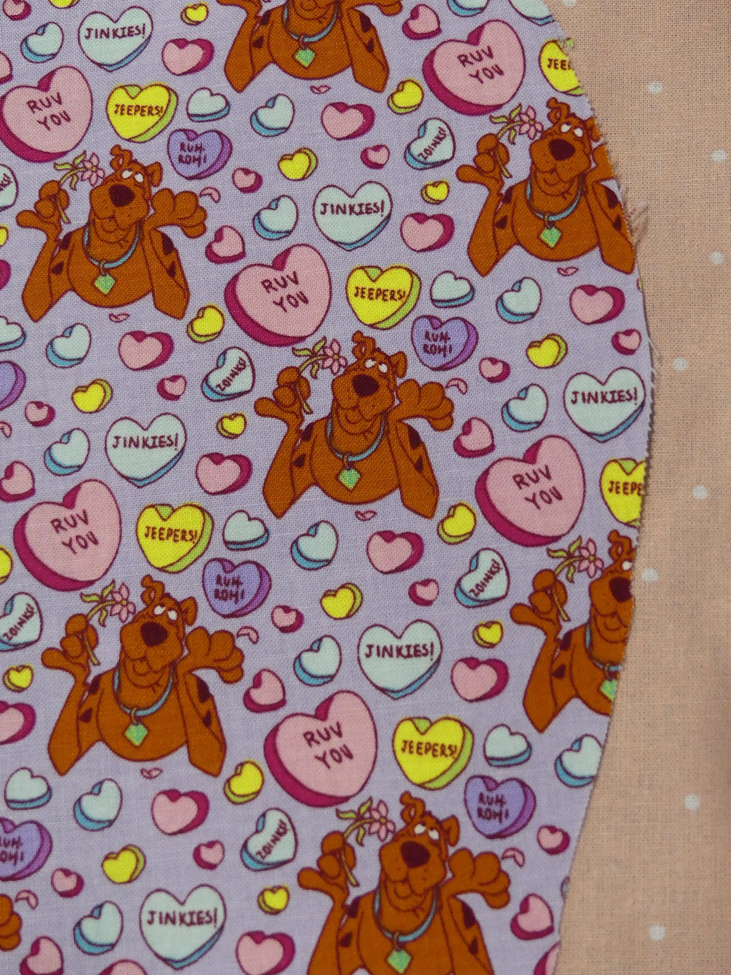Scrub Cap - Scooby - Pale Pink Spot