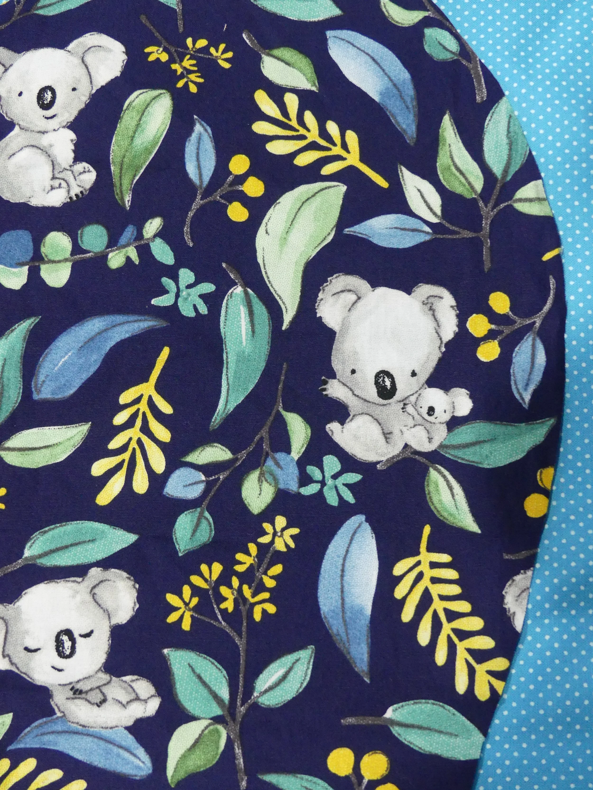 Scrub Cap - Koala - Blue Spot