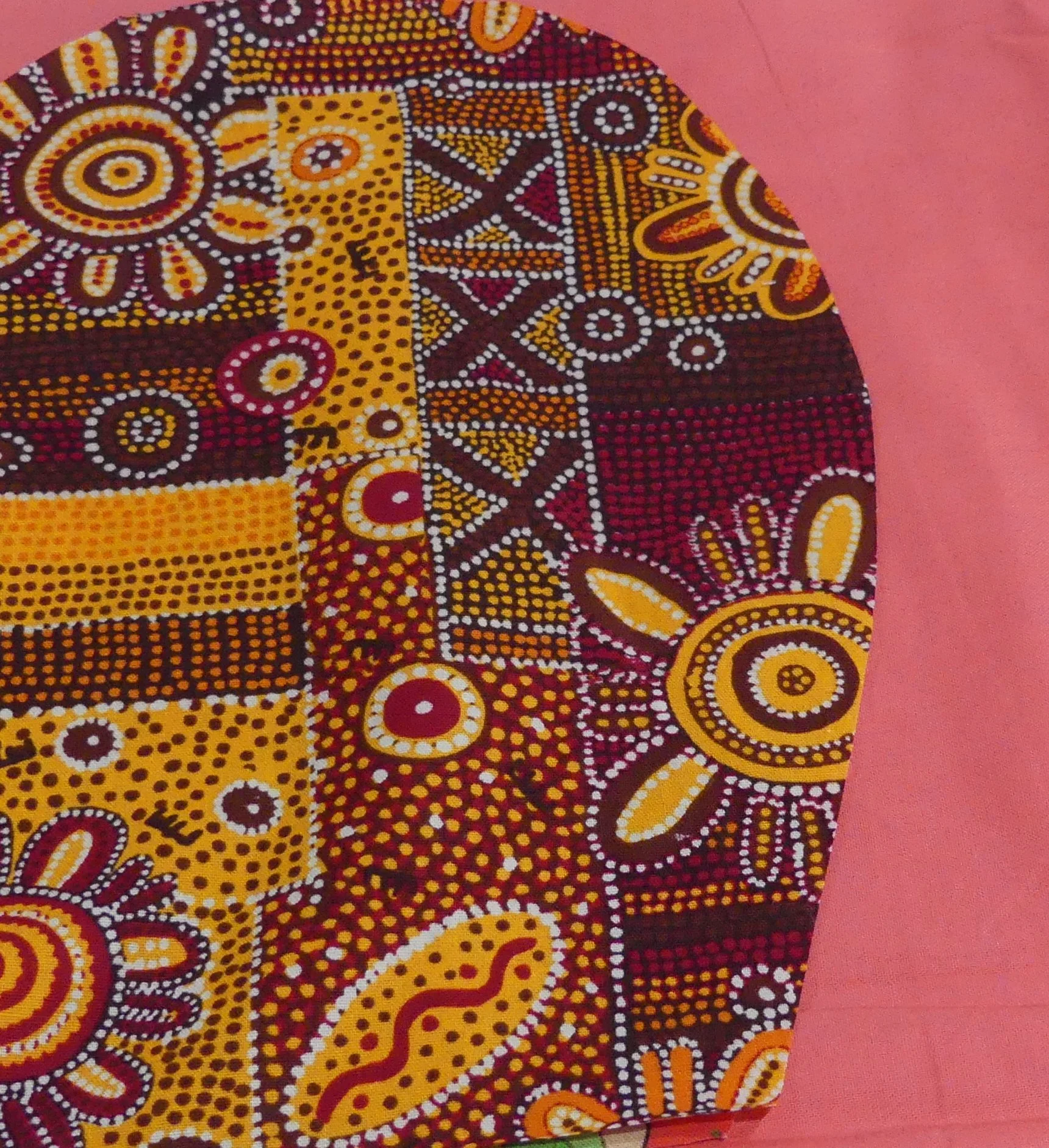 Scrub Cap - Jijaka Spinifex - Salmon
