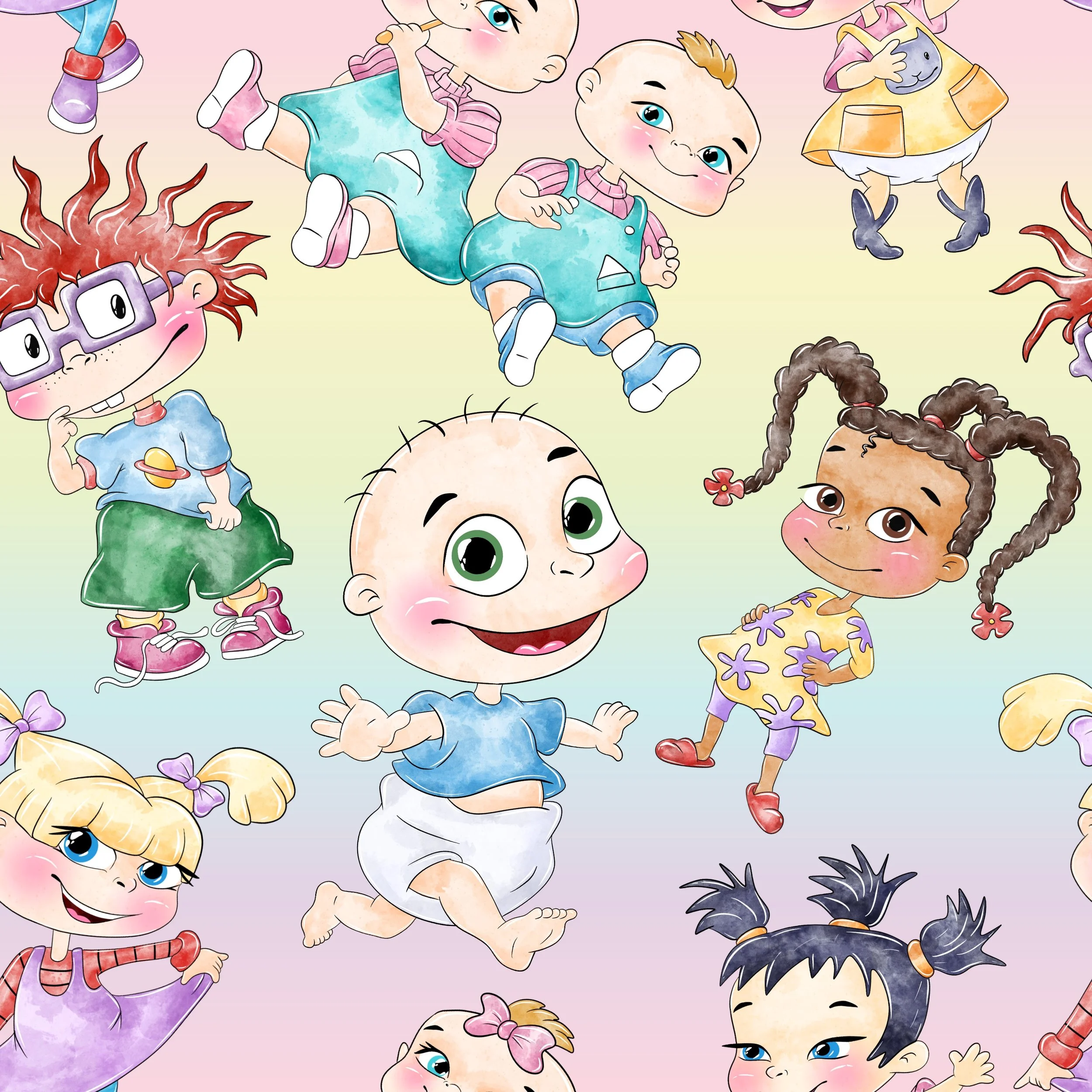 Scrub Top - 3019 Rugrats