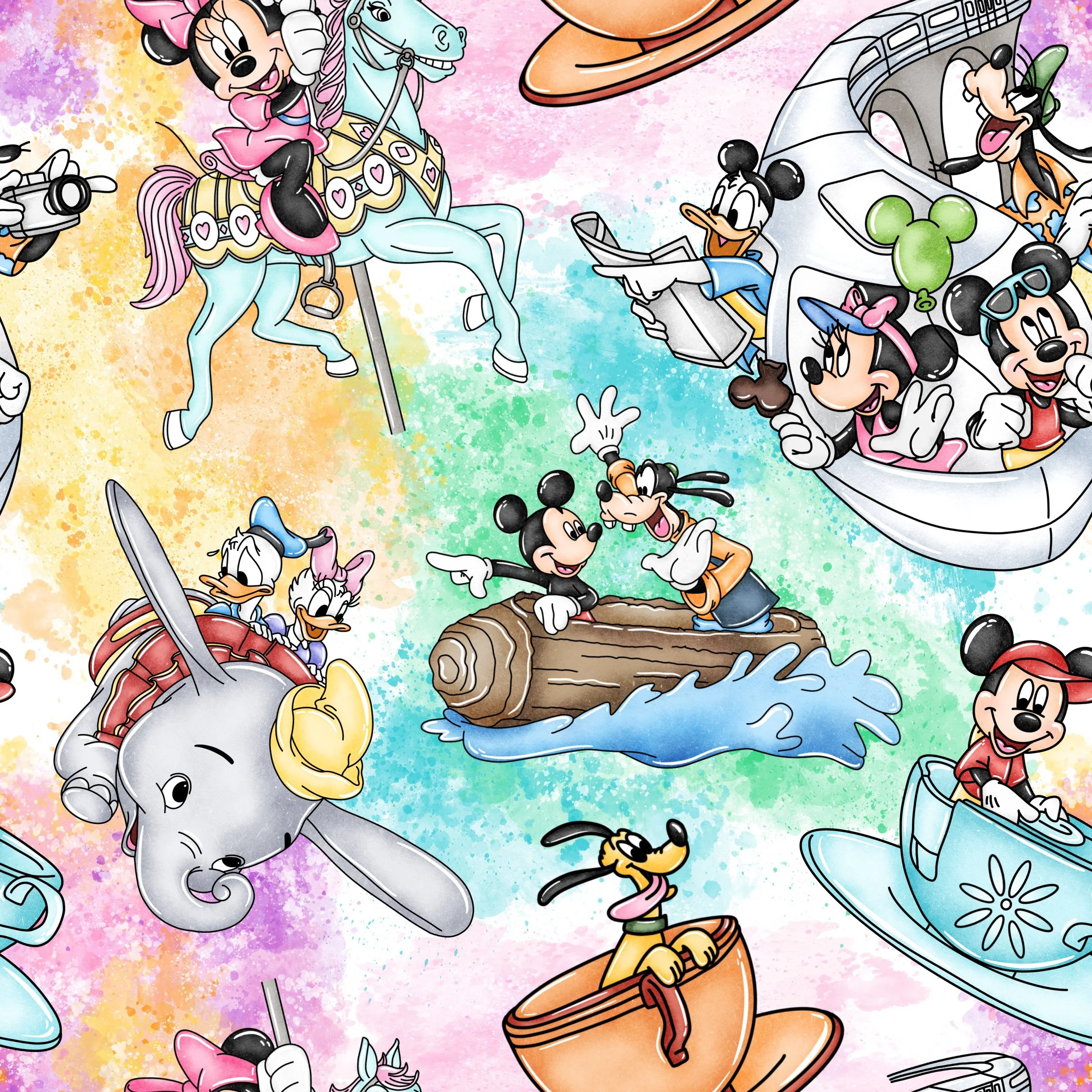 Scrub Top - 3001 Splash Mountain