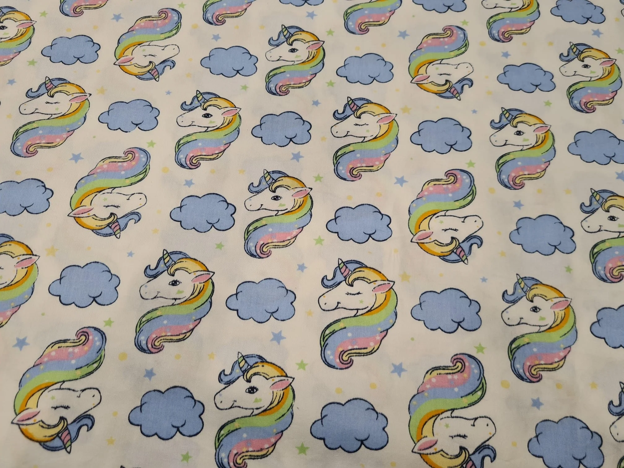 Scrub Top - Unicorns & Clouds
