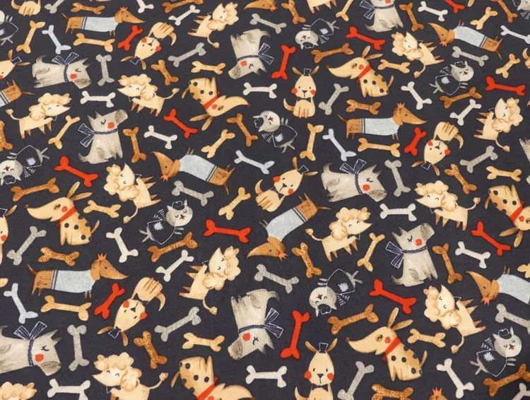 Scrub Top - Dog Toss