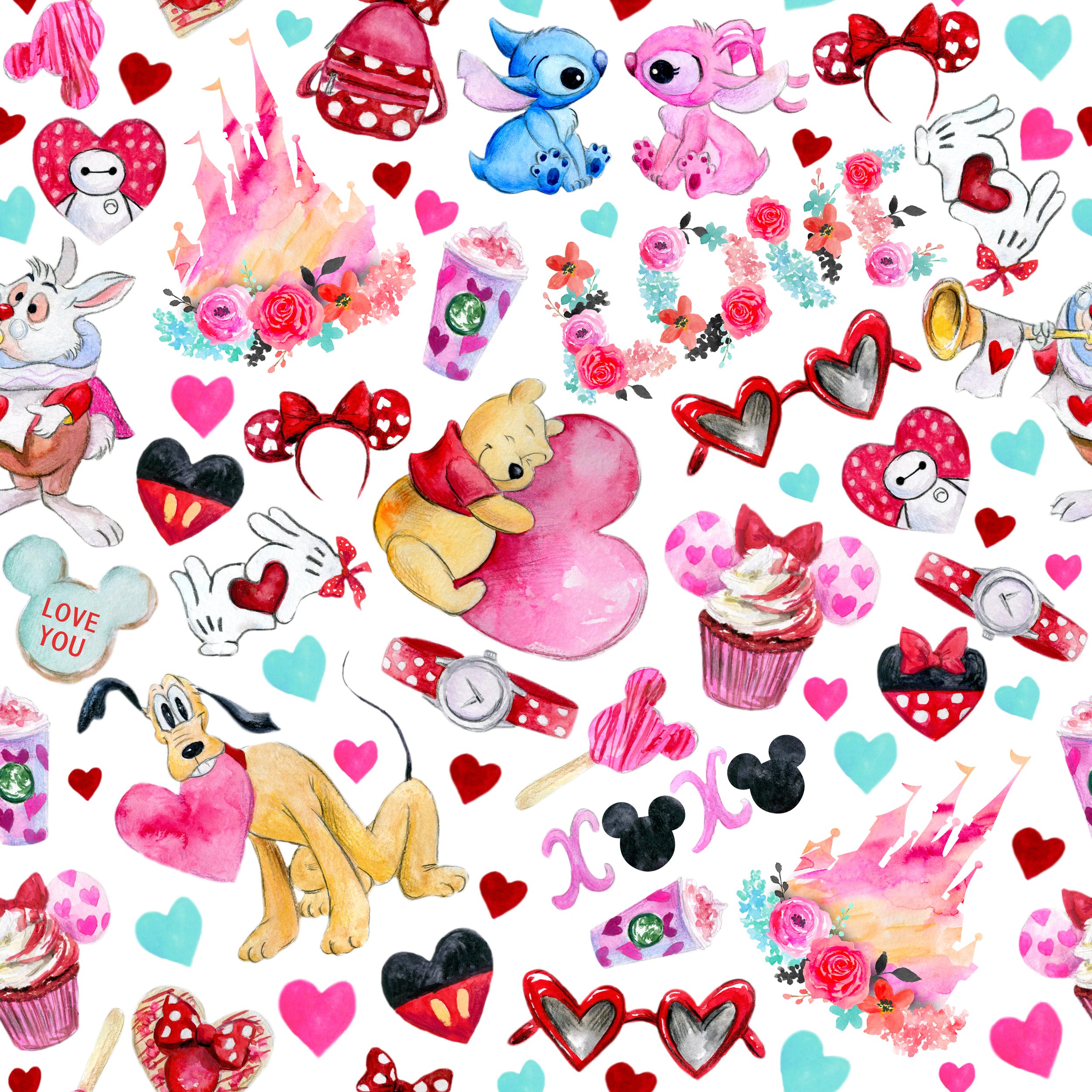 PREORDER - ROUND 33 - SCRUB TOP - 6002 DISNEY LOVES