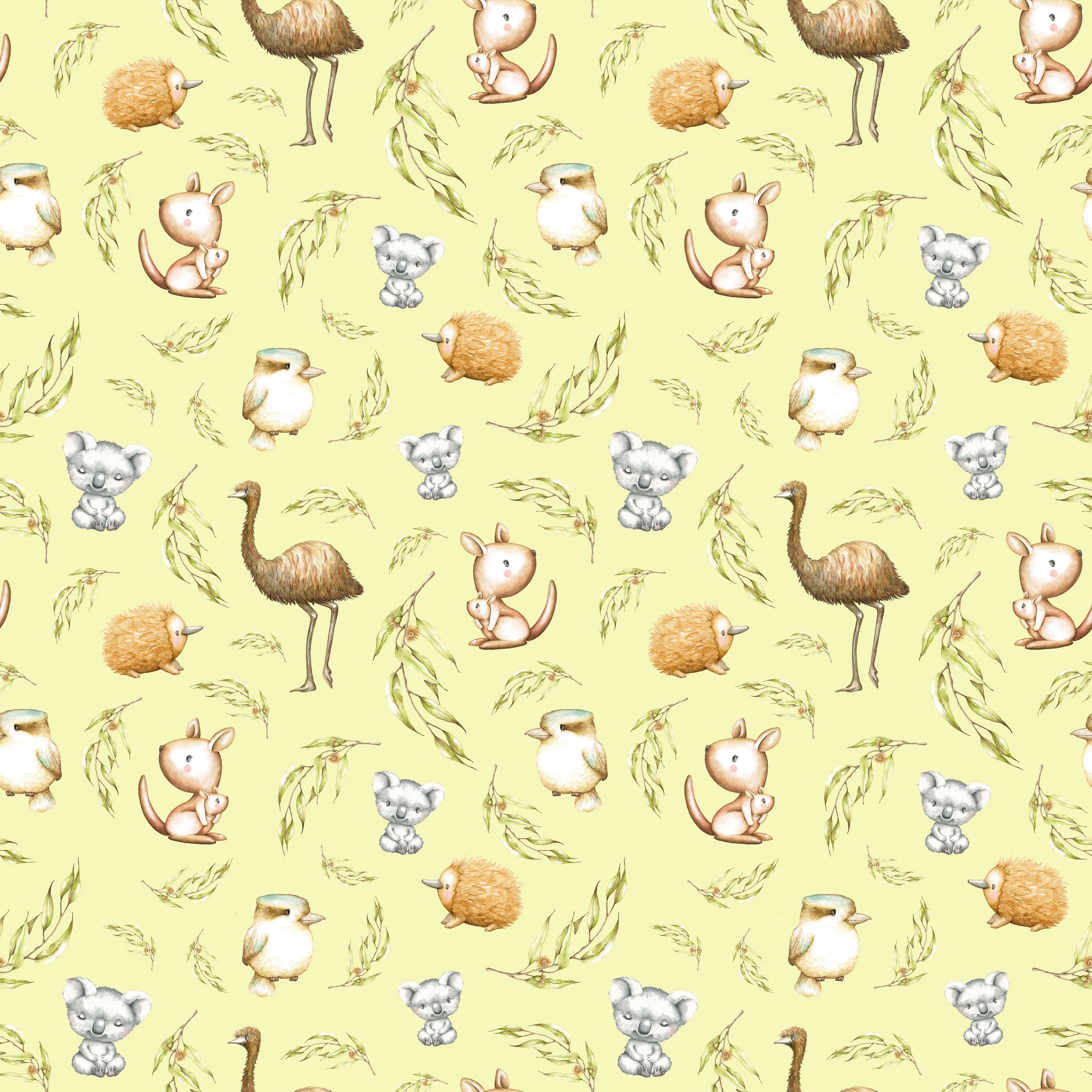 PREORDER - ROUND 33 - SCRUB TOP - 5230 AUSTRALIANA YELLOW MINIS
